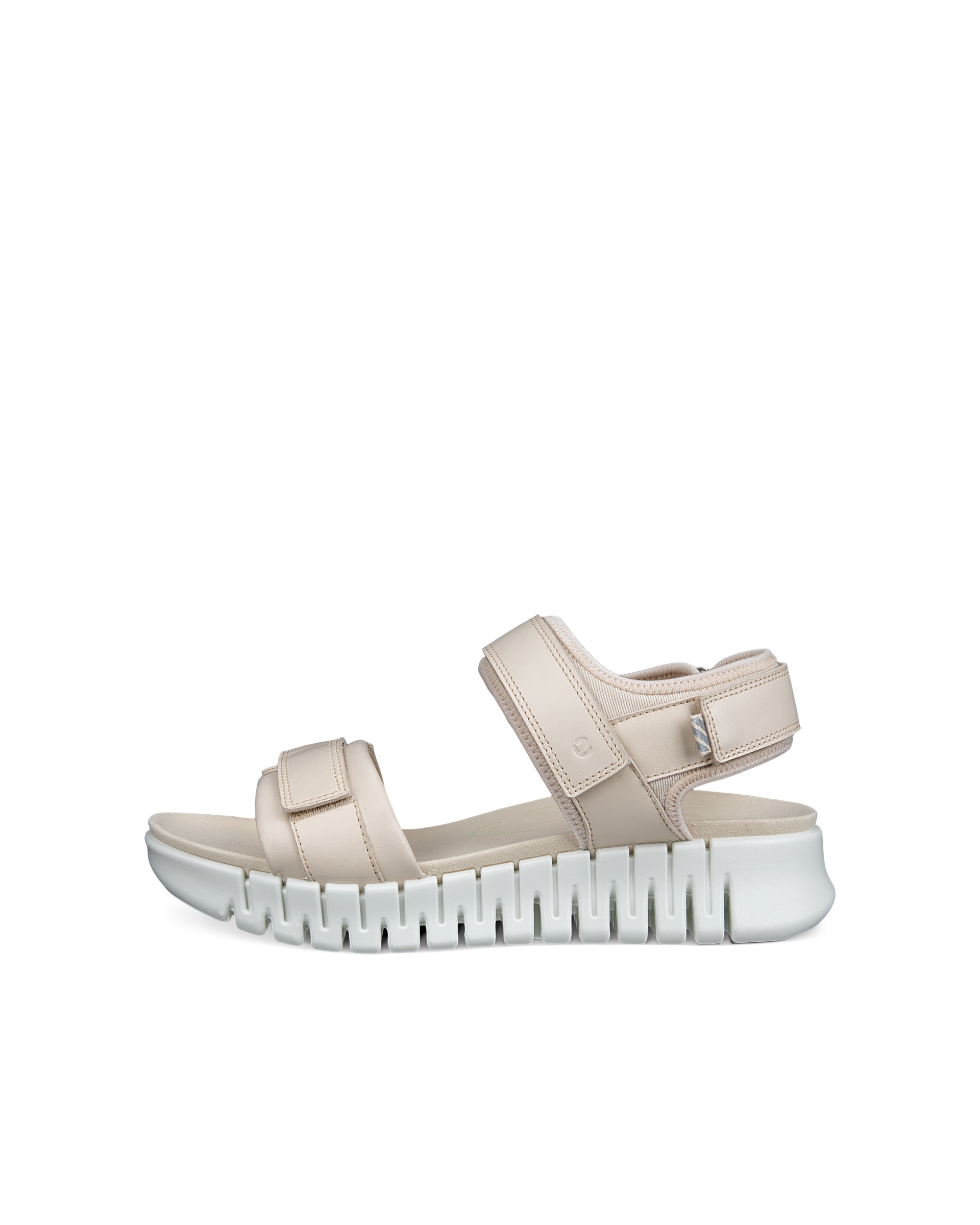 ECCO Gruuv ウィメンズ ヌバックヒールサンダル - ベージュ - Outside
