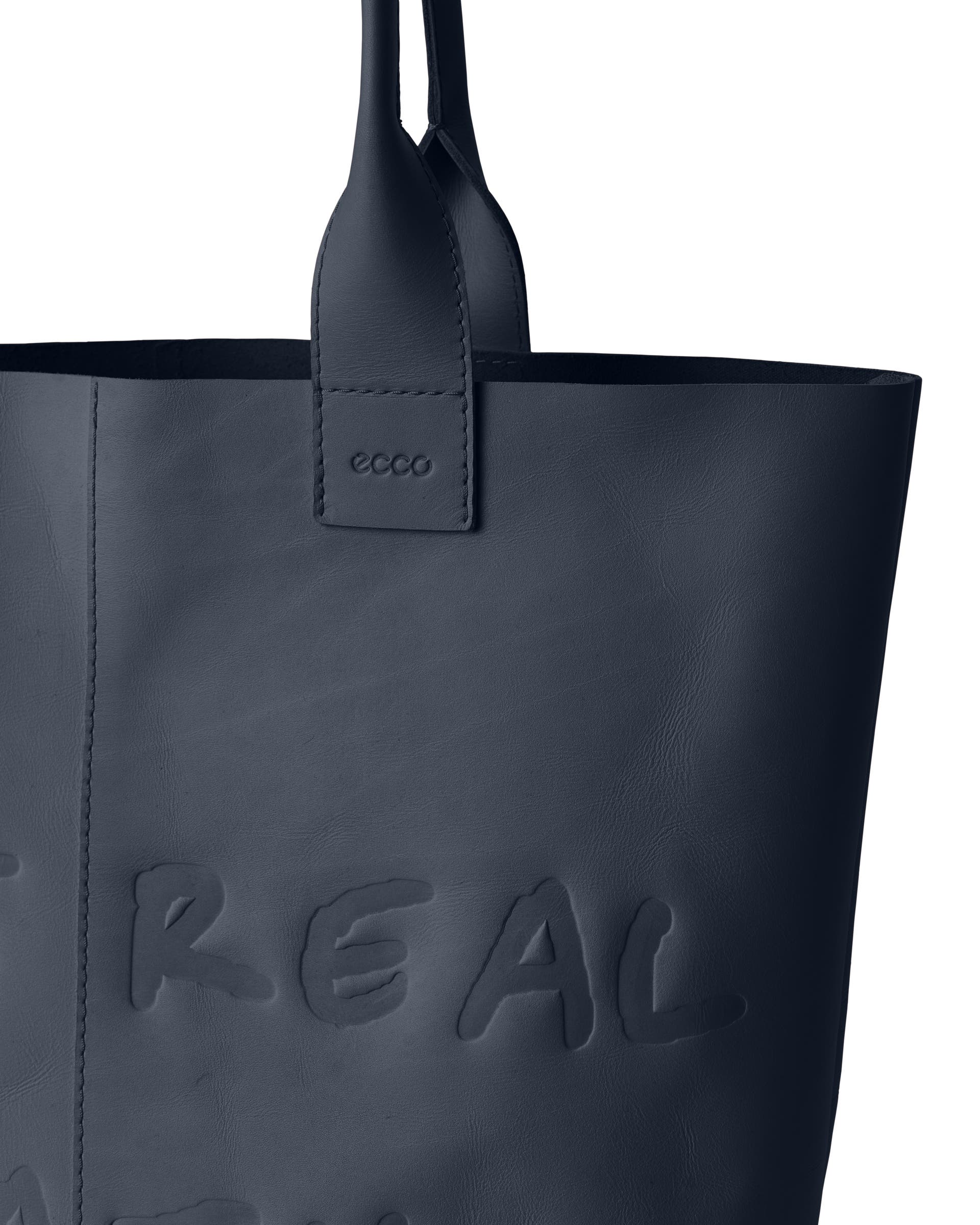 ECCO Tote Real Leather - 블루 - Detail-2