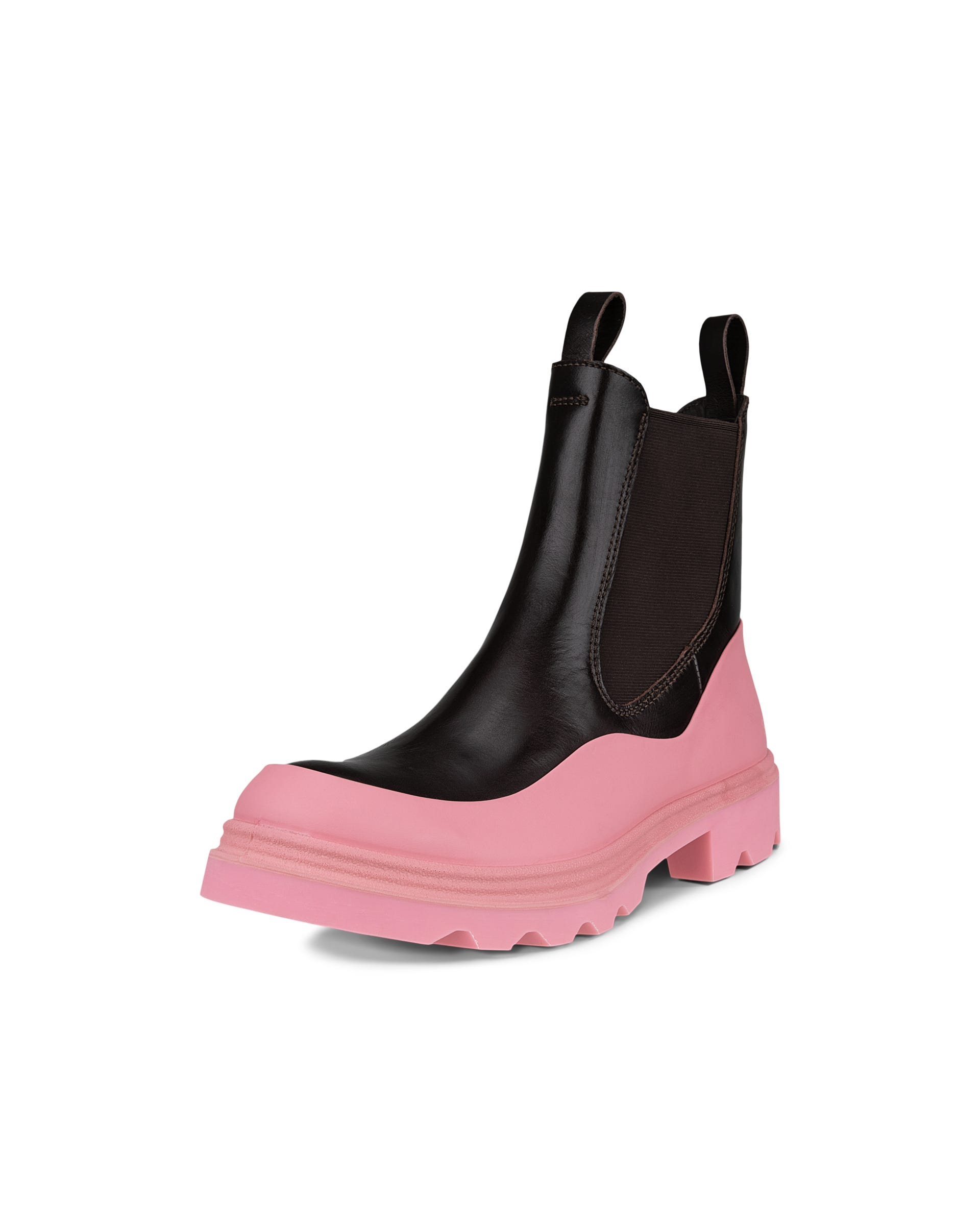 ECCO Grainer ウィメンズ レザーチェルシーブーツ - ブラウン - Main