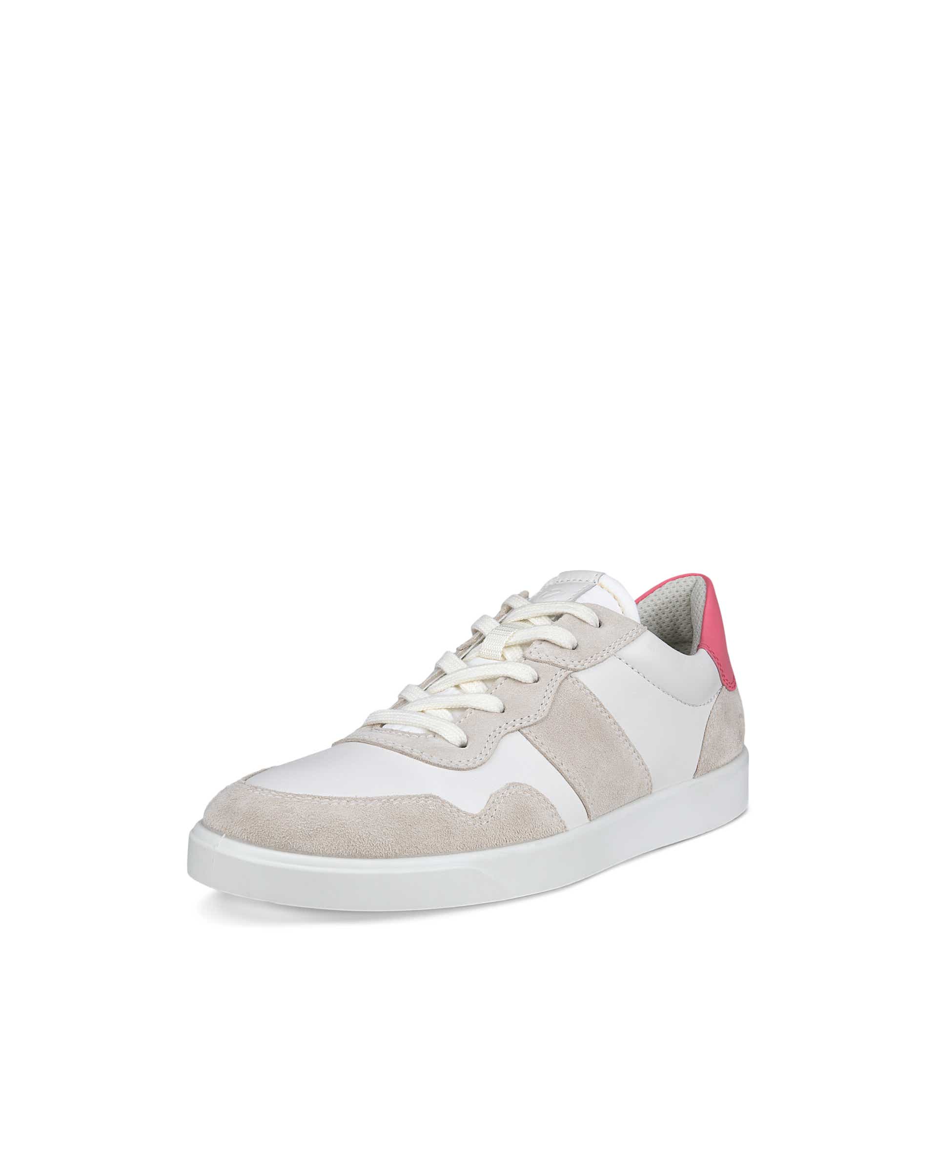 ECCO® STREET LITE dames suède sneaker - Wit - Main