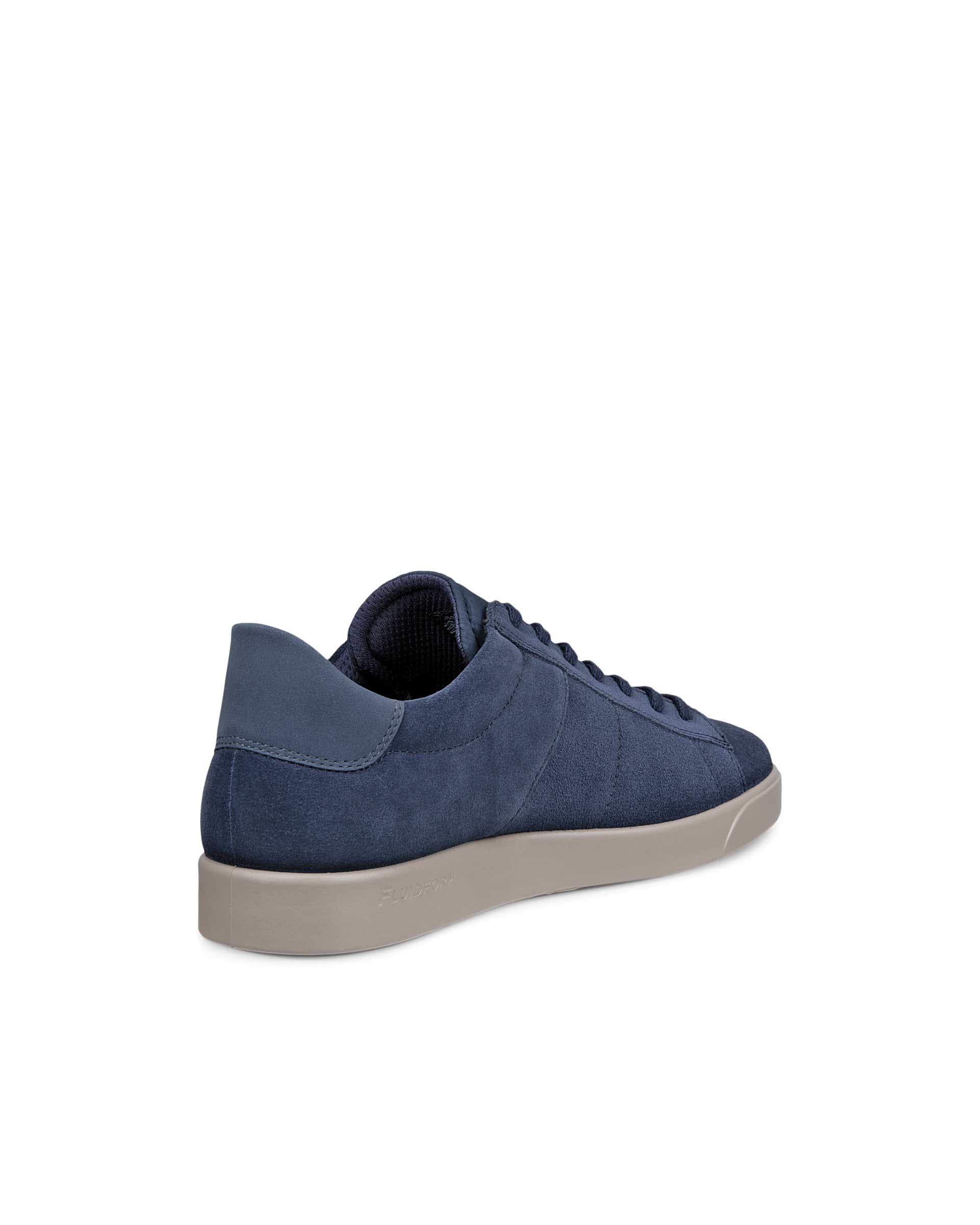 ECCO® STREET LITE herre sneakers semsket skinn - Blå - Back