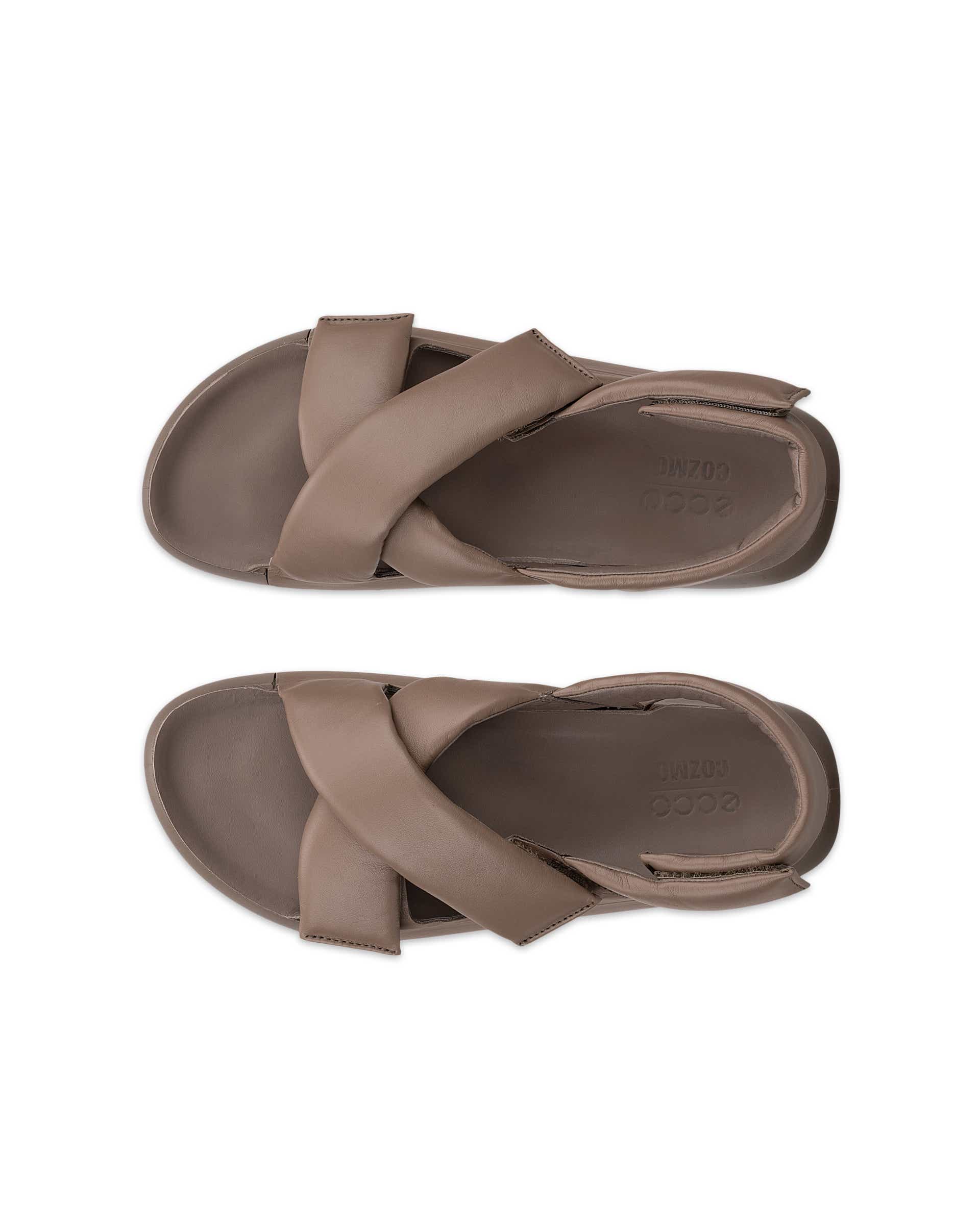 Dámské kožené sandály ECCO® Cozmo PF - Hnědá - Top left pair