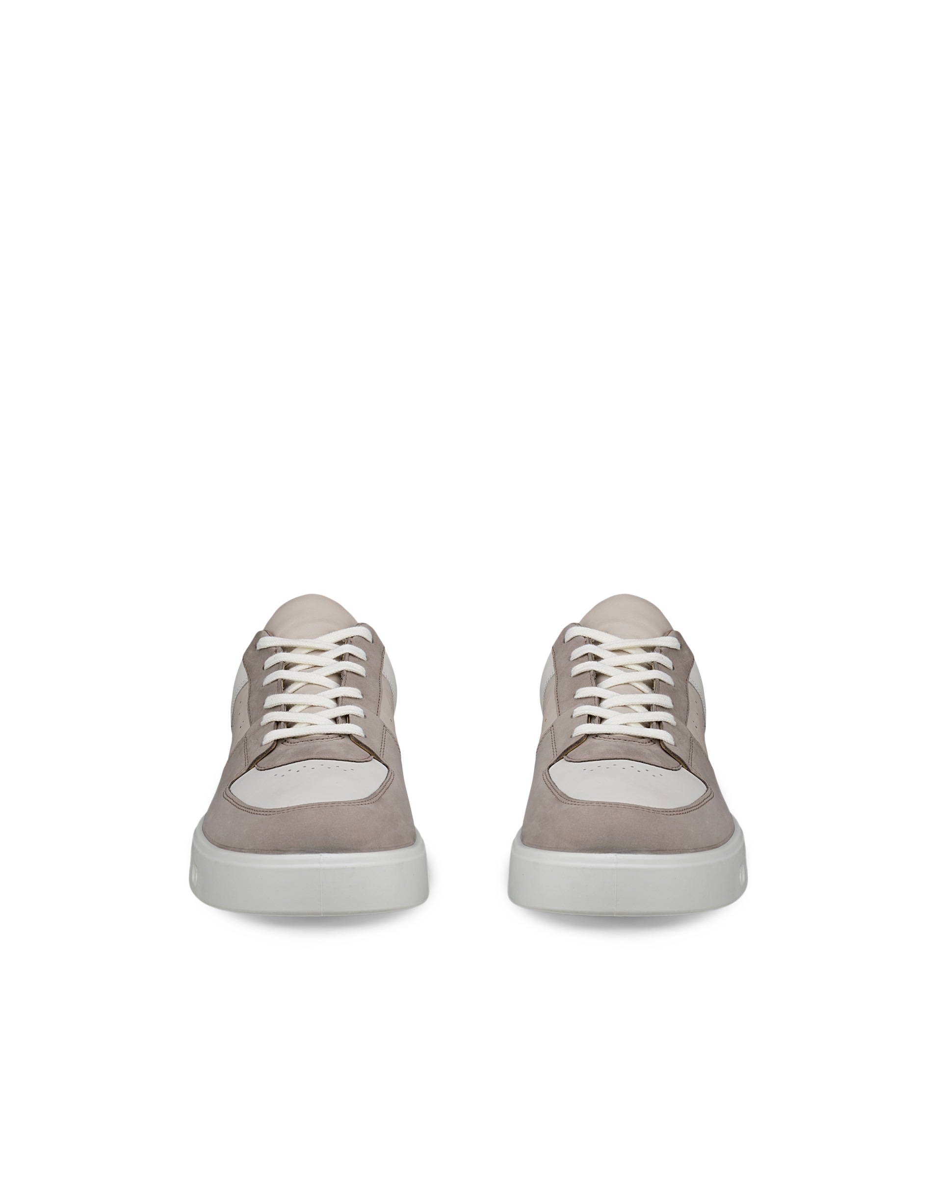 ECCO® STREET 720 muške tenisice od nubuka Gore-Tex - Siva - Front pair