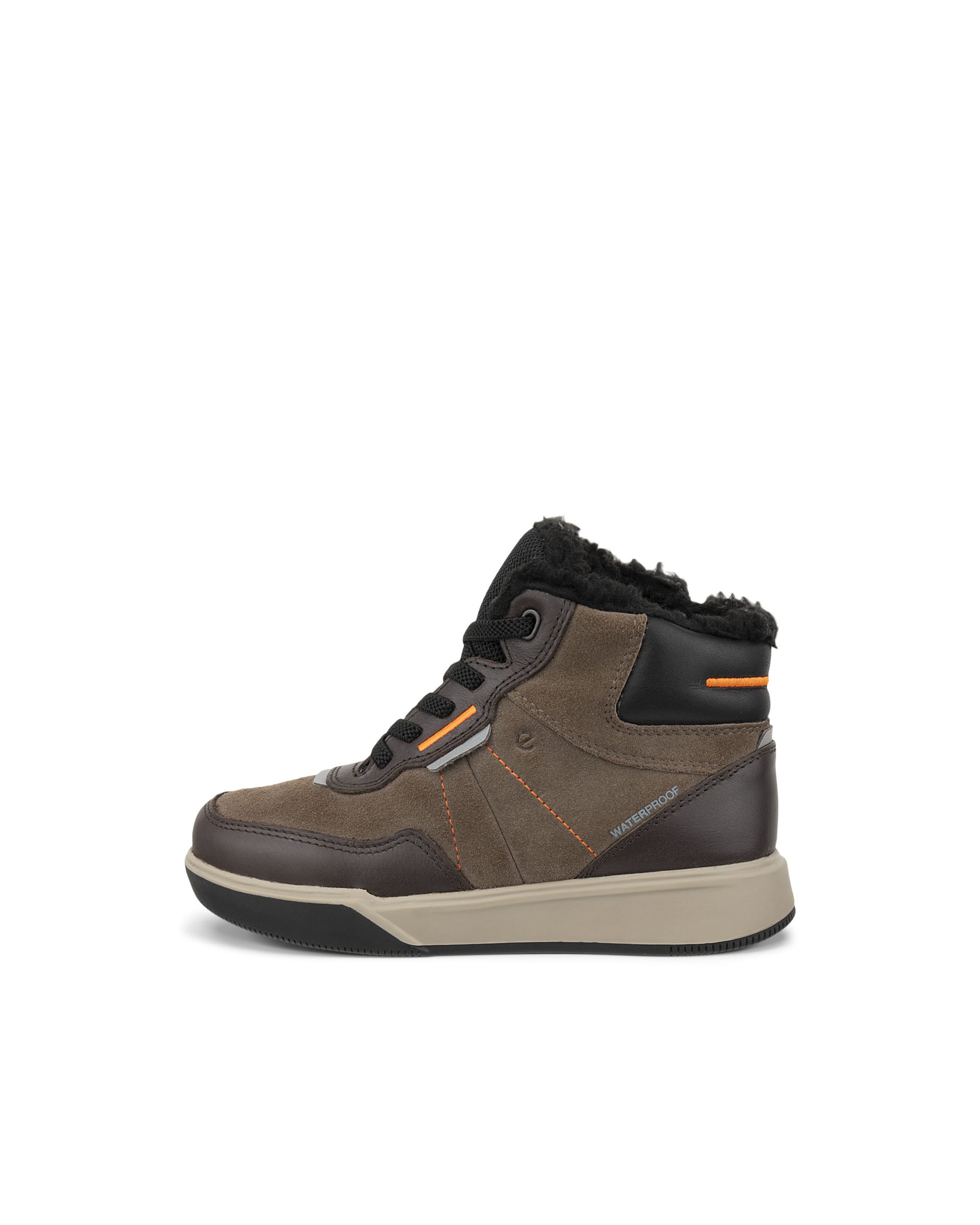 ECCO® STREET COURT K nahast vabaajasaabas lastele - Pruun - Outside
