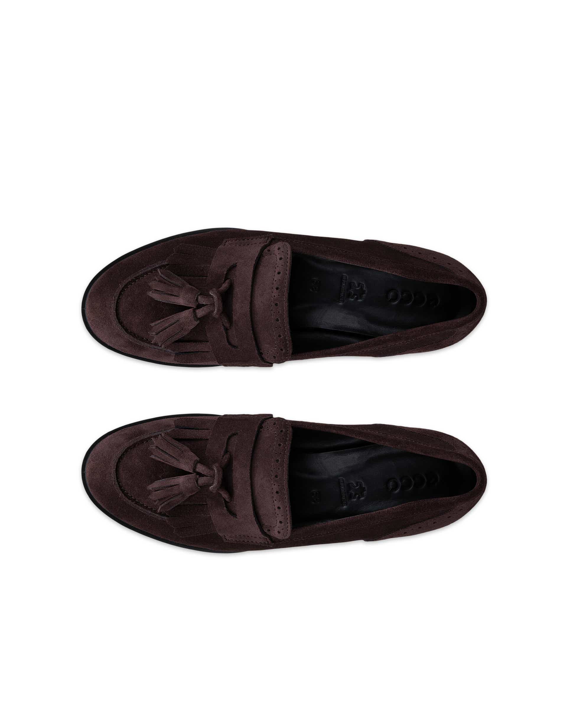 ECCO® DRESS CLASSIC 15 mokkasiner i ruskind til damer - Brun - Top left pair