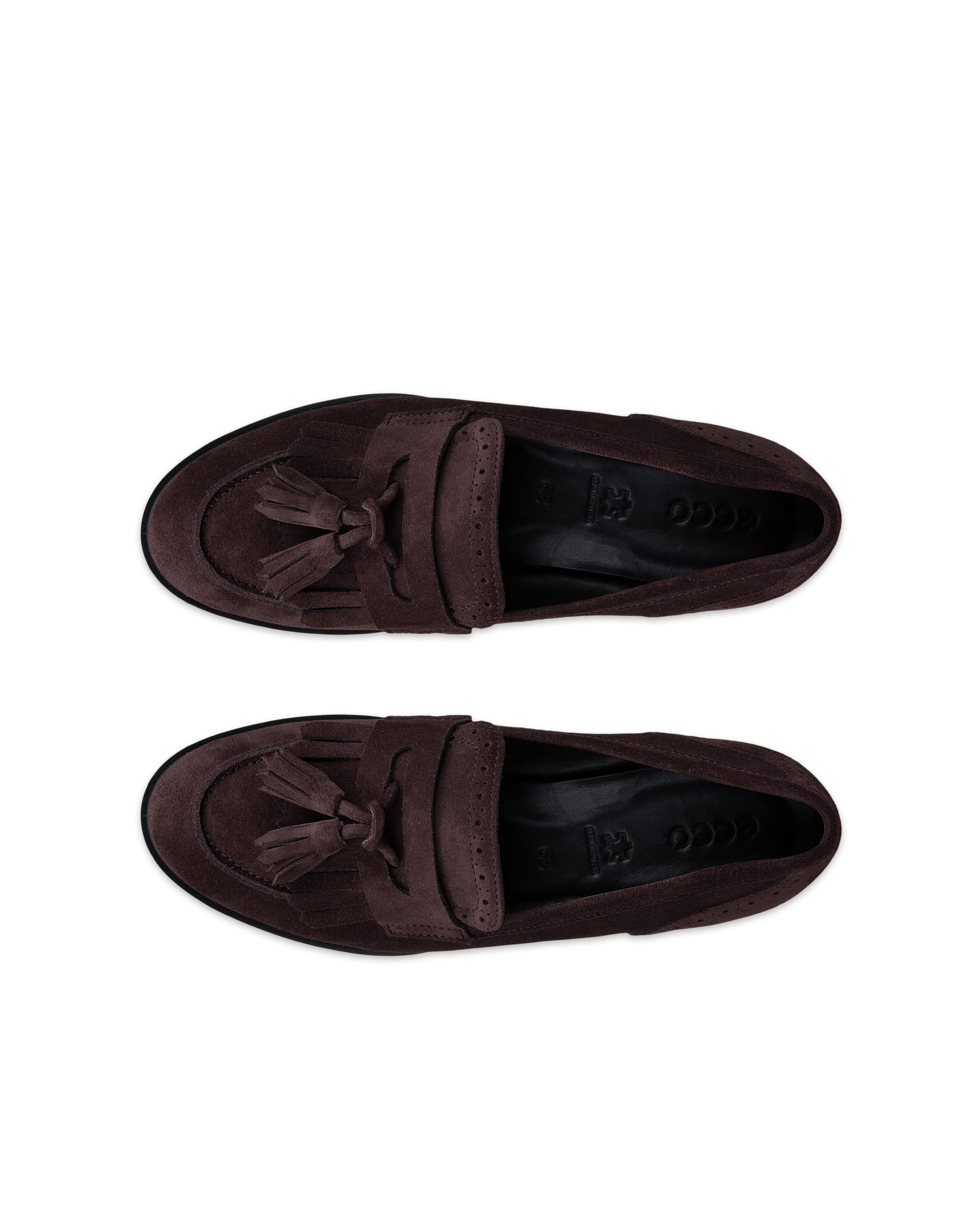 ECCO® DRESS CLASSIC 15 mokkasiner i ruskind til damer - Brun - Top left pair