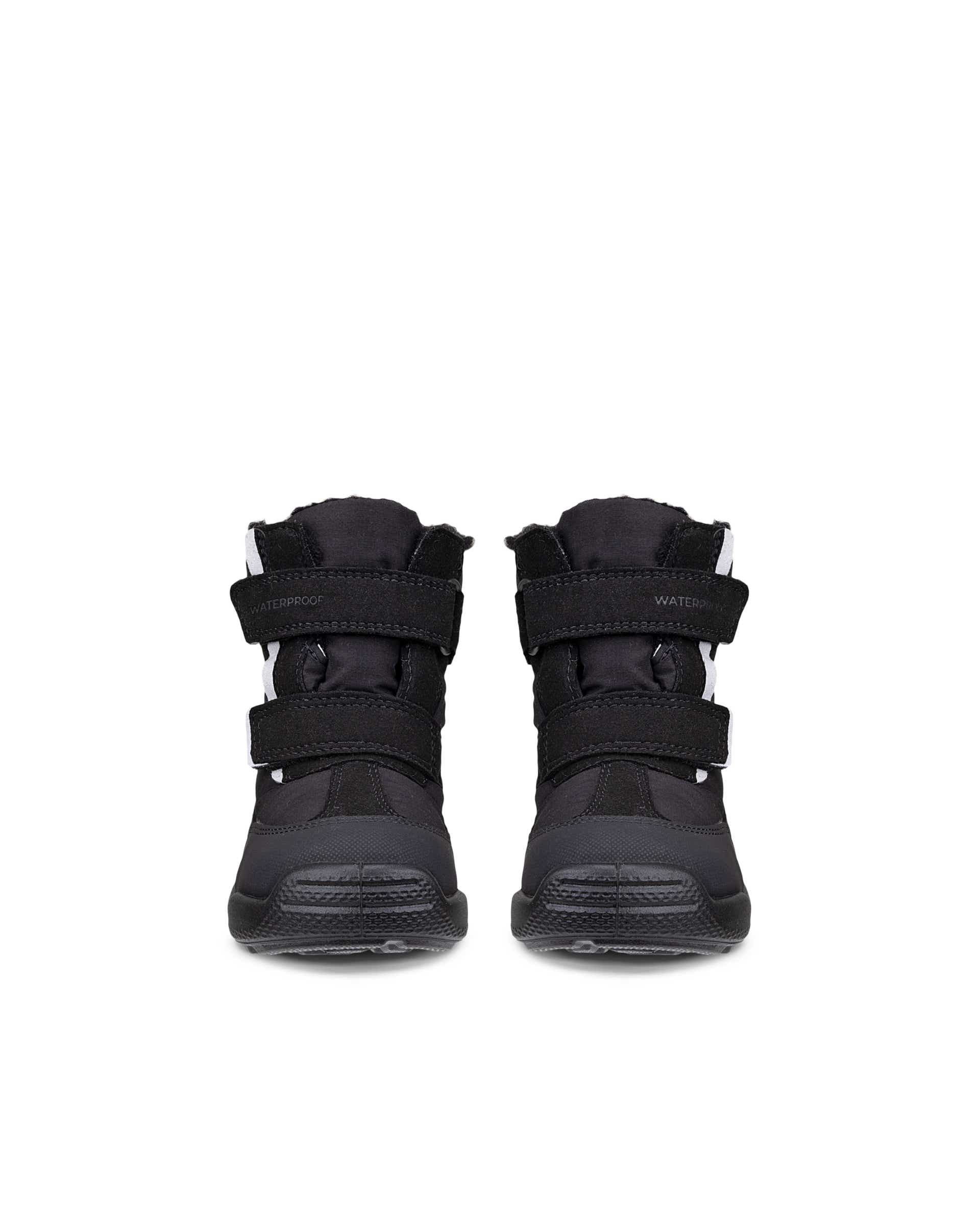Botas impermeáveis inverno têxtil criança ECCO® URBAN MINI - Preto - Front pair