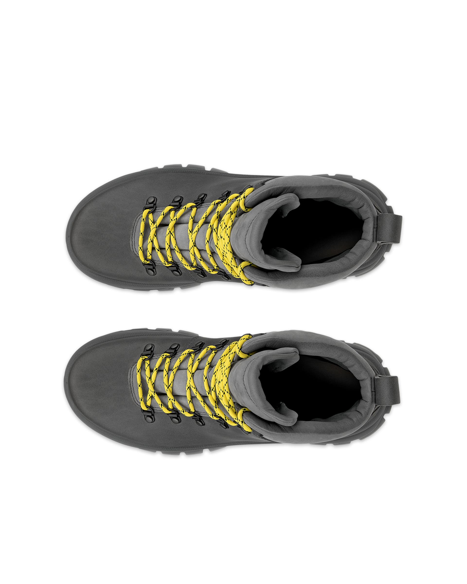 Men's ECCO® Track 30 Leather Waterproof Lace-Up Boot - Grey - Top left pair