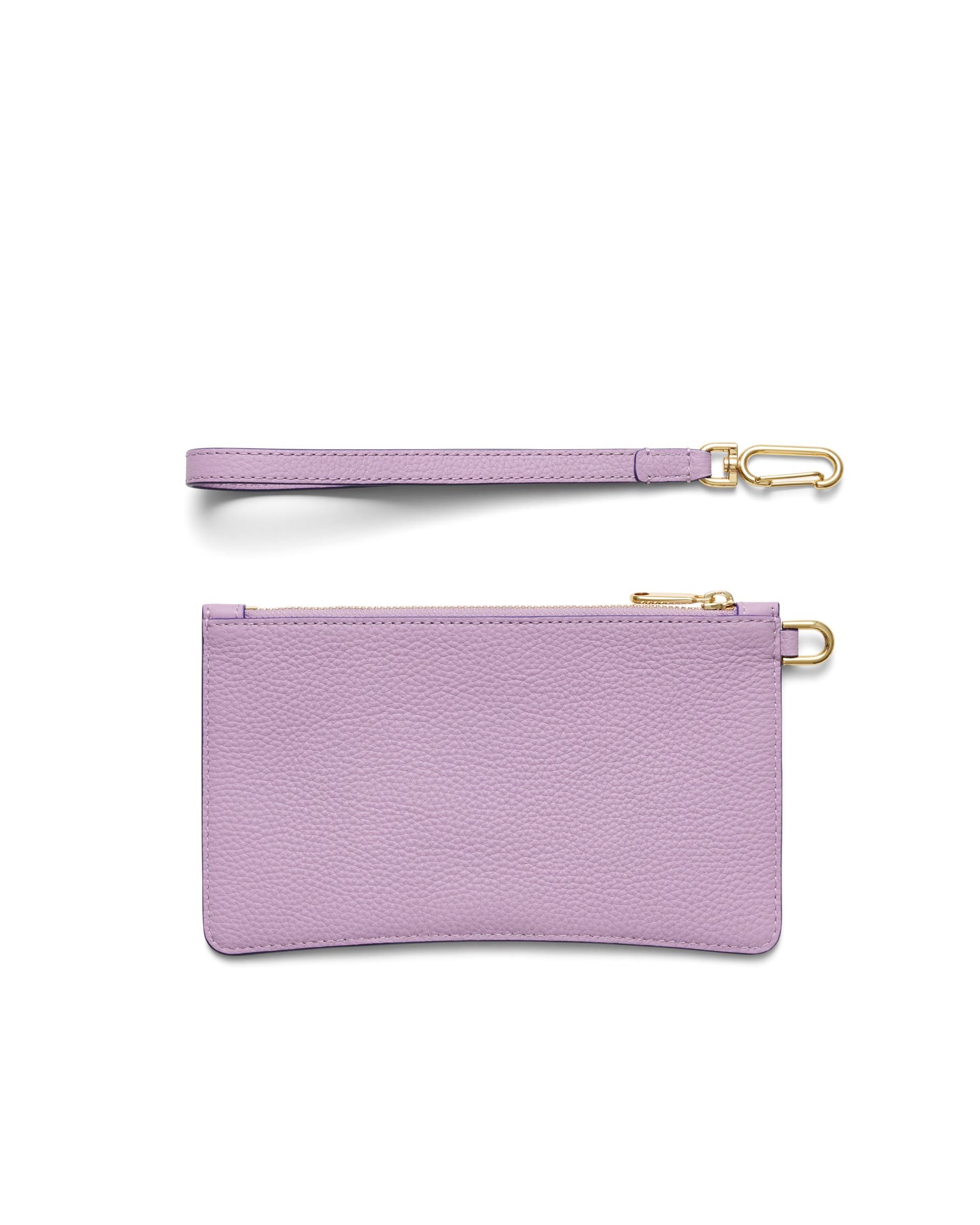 ECCO Wristlet Soft Pebbled レザーポーチ - パープル - Back