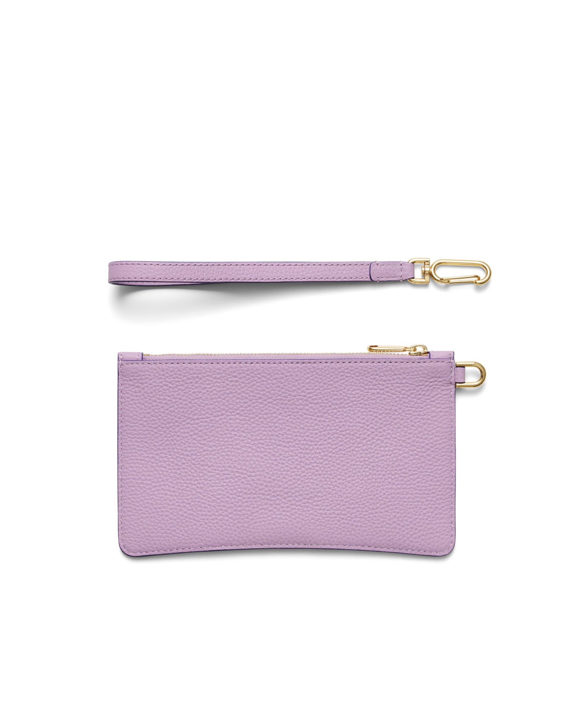 ECCO Wristlet Soft Pebbled レザーポーチ - パープル - Back