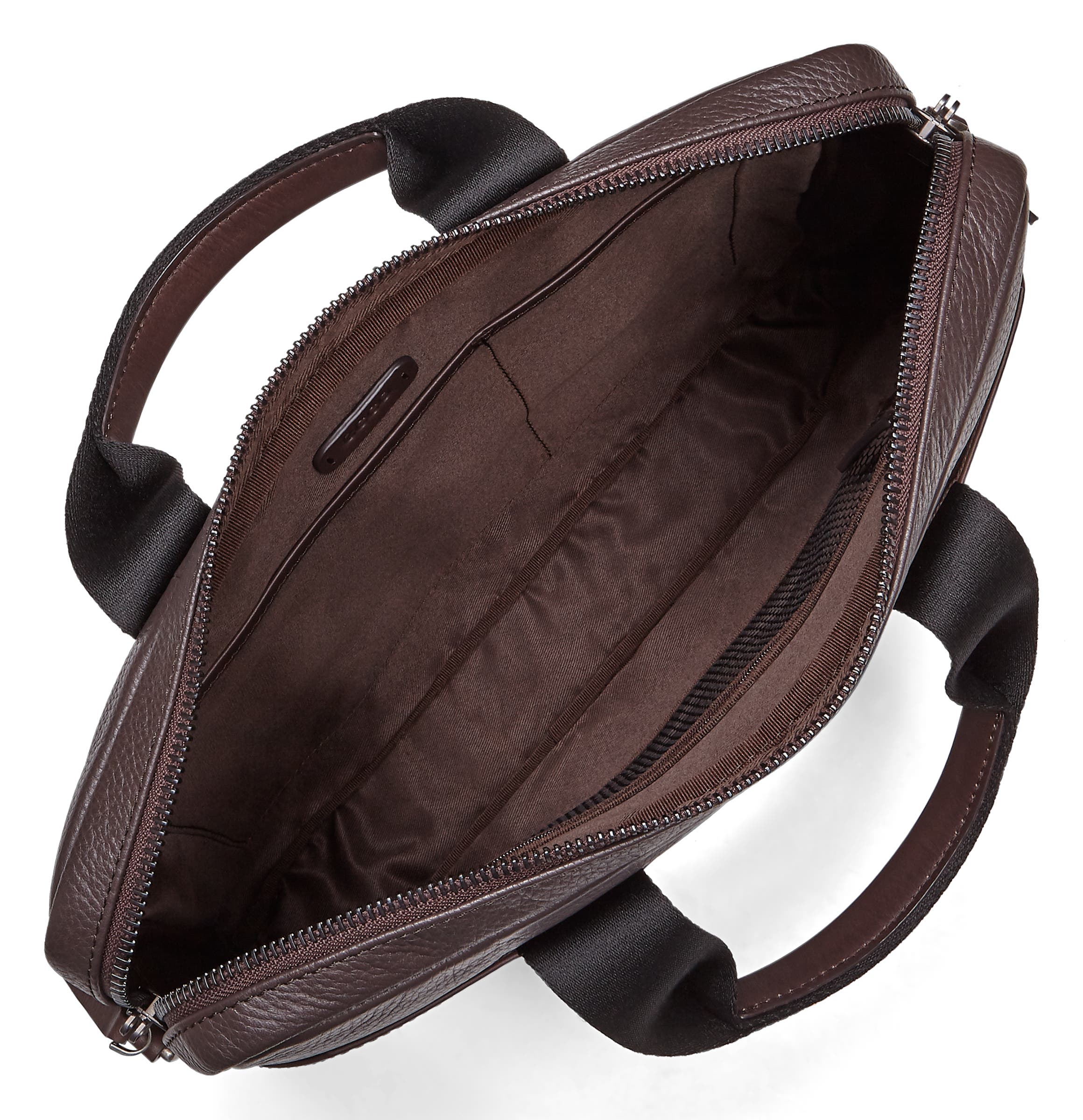 ECCO® Sune Leather Laptop Bag - Brown - Inside