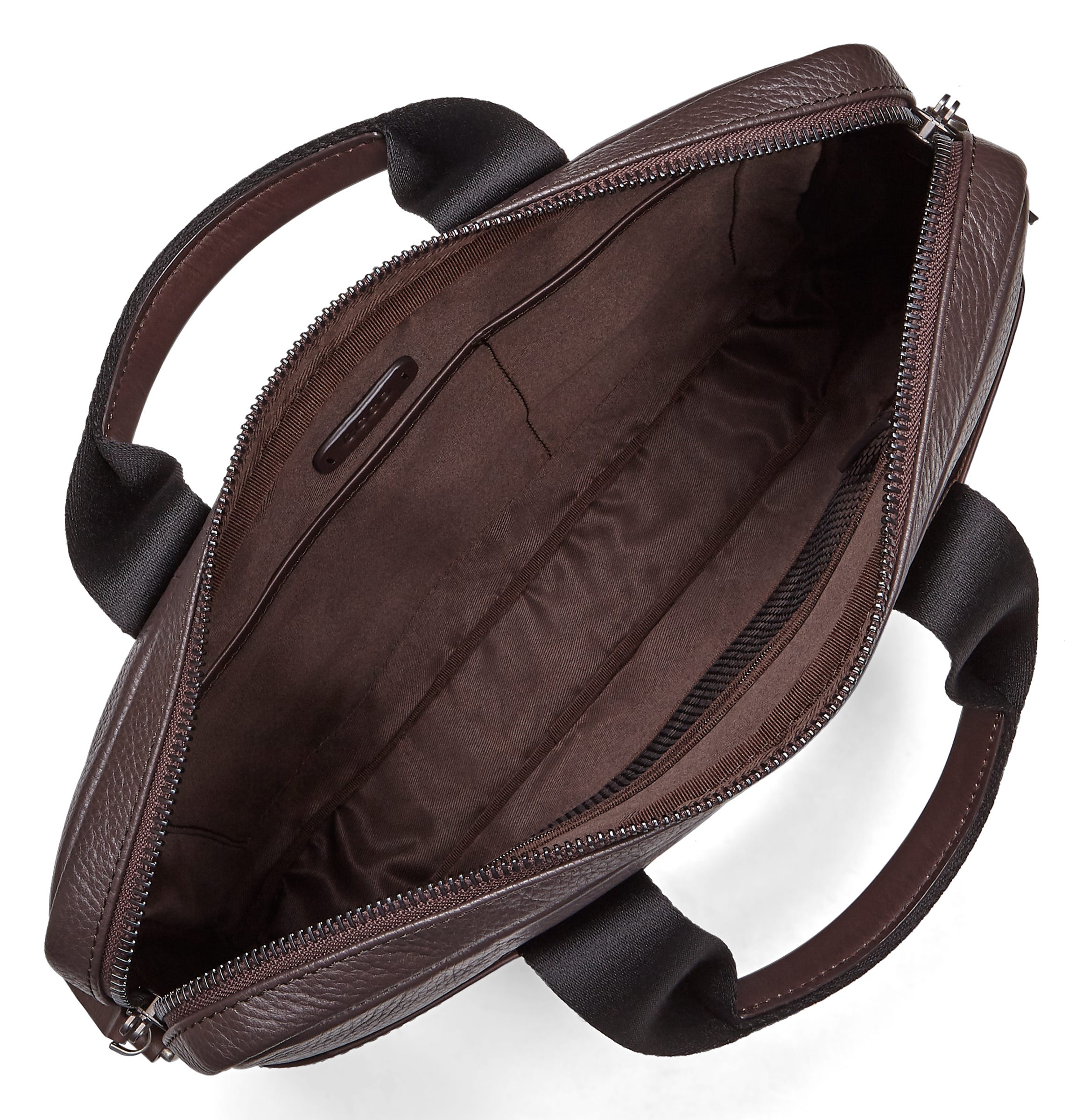 ECCO® Sune Leather Laptop Bag - Brown - Inside
