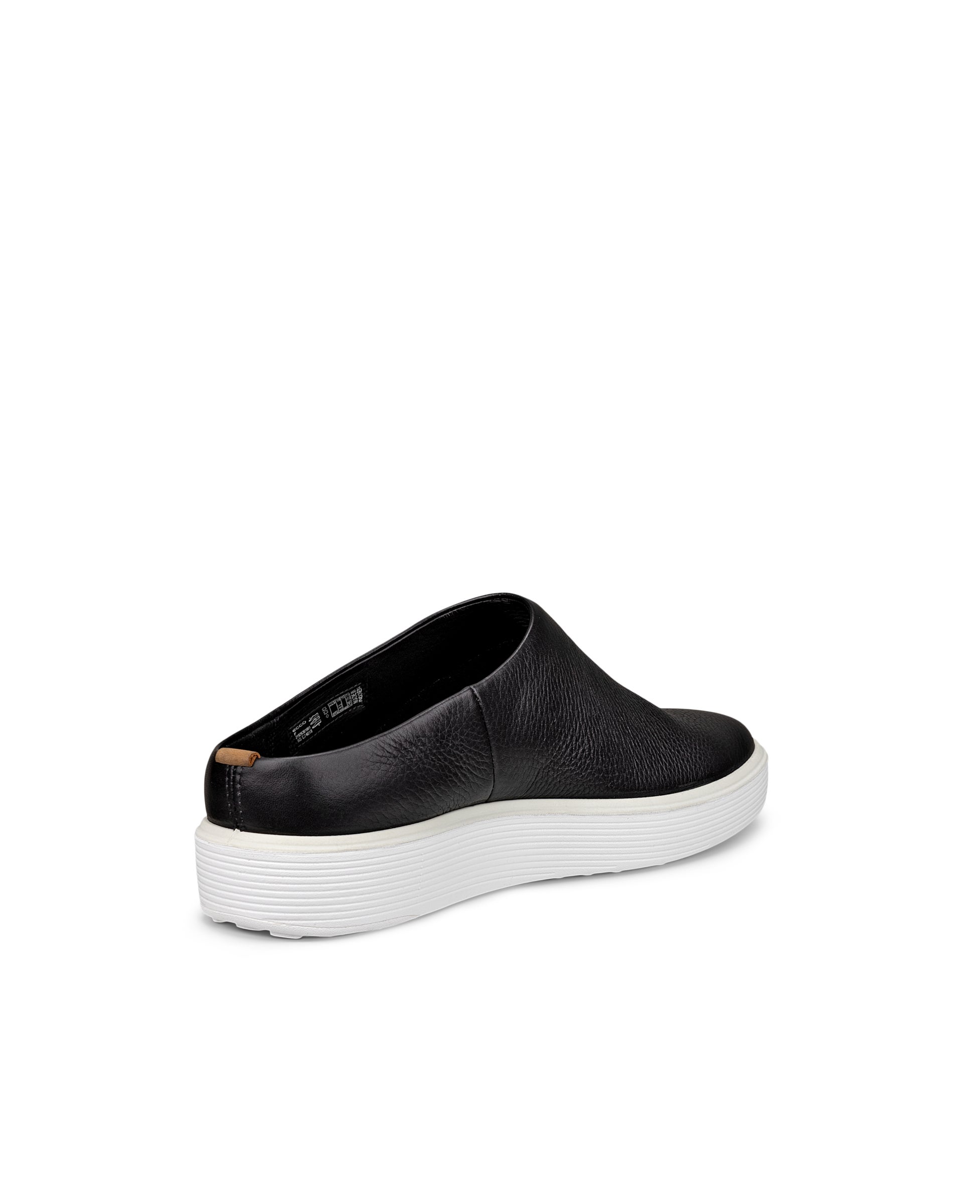 Women's ECCO® Soft 60 Leather Trainer - Black - Back