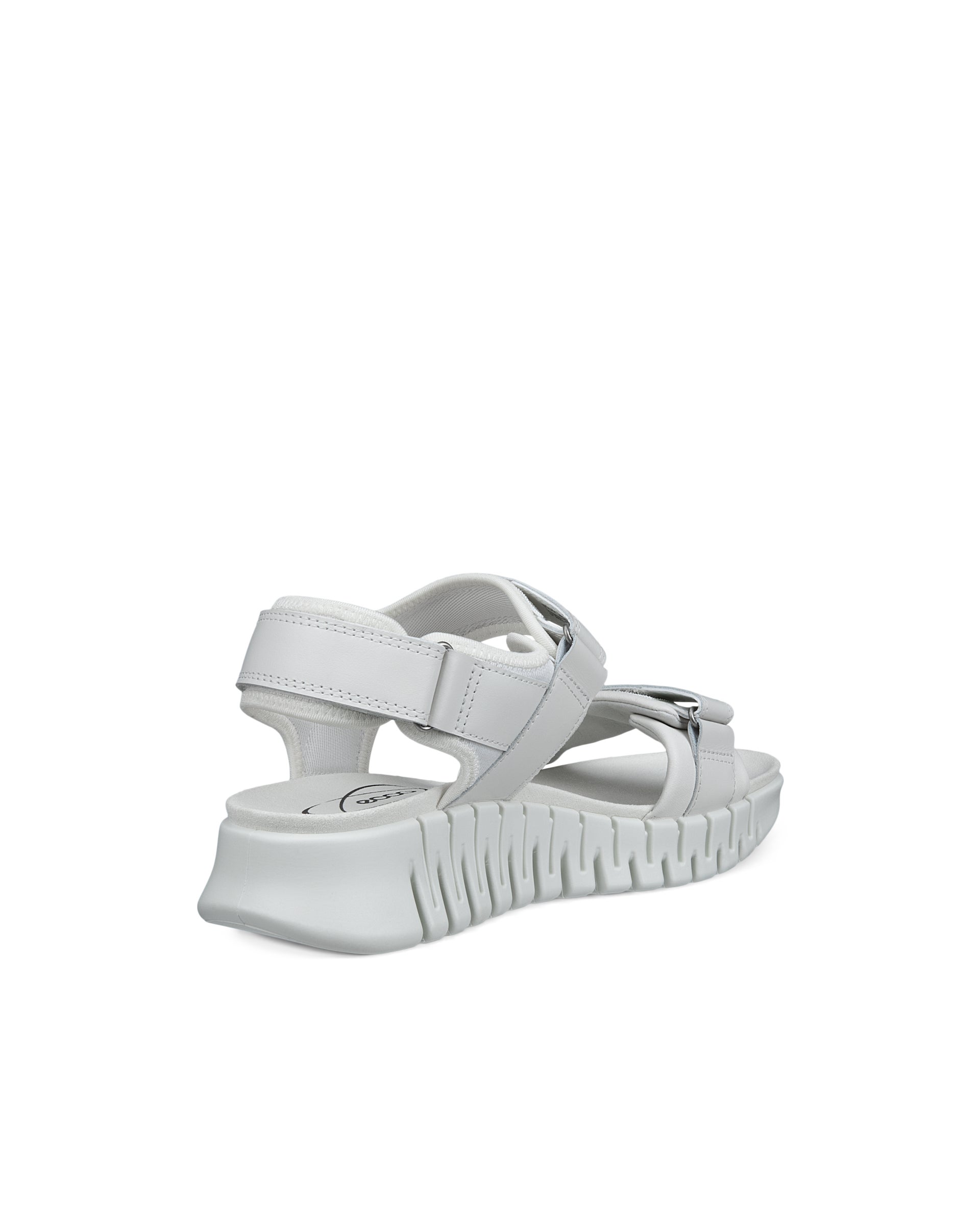 ECCO Gruuv ウィメンズ ヌバックヒールサンダル - ホワイト - Back