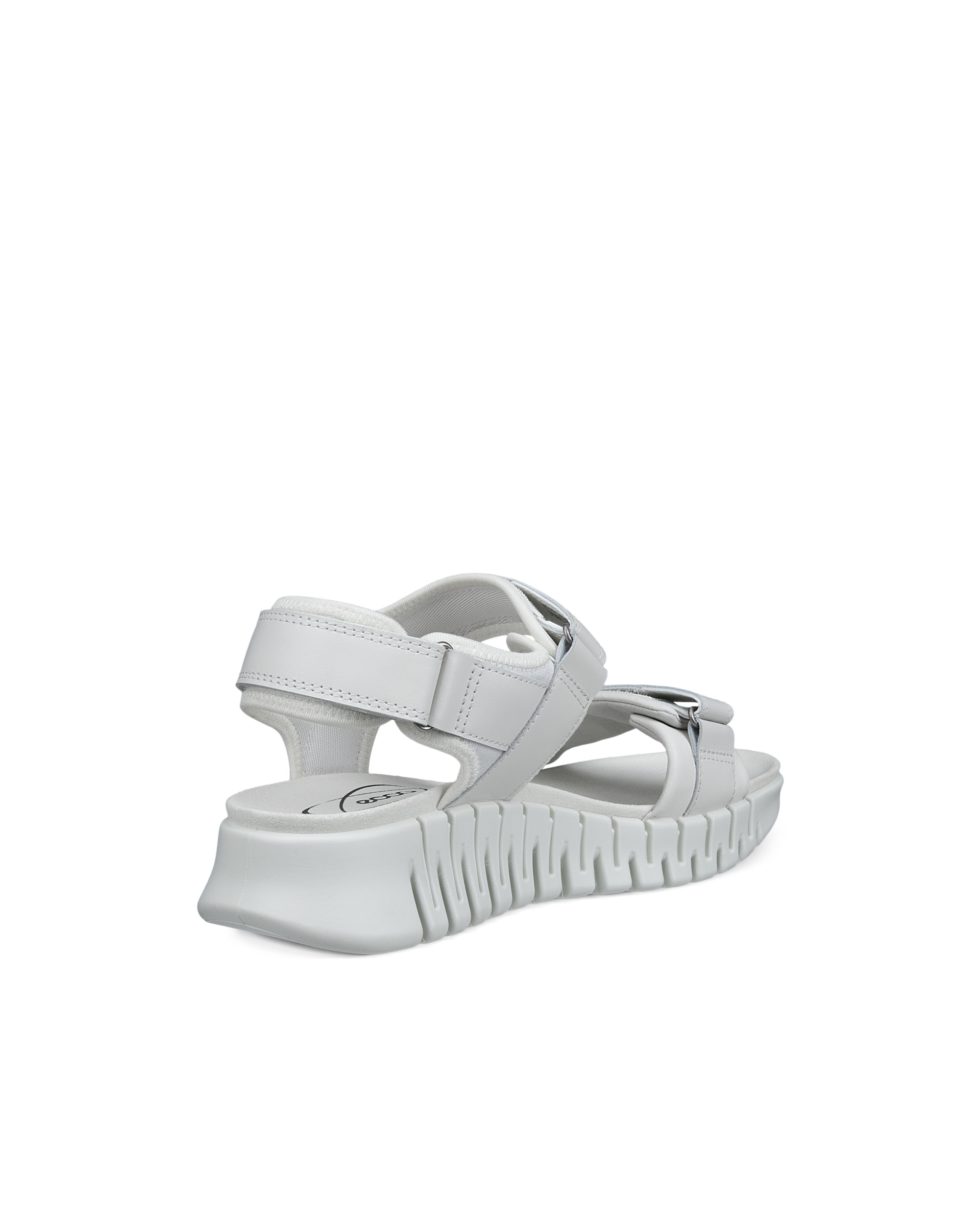 ECCO Gruuv ウィメンズ ヌバックヒールサンダル - ホワイト - Back