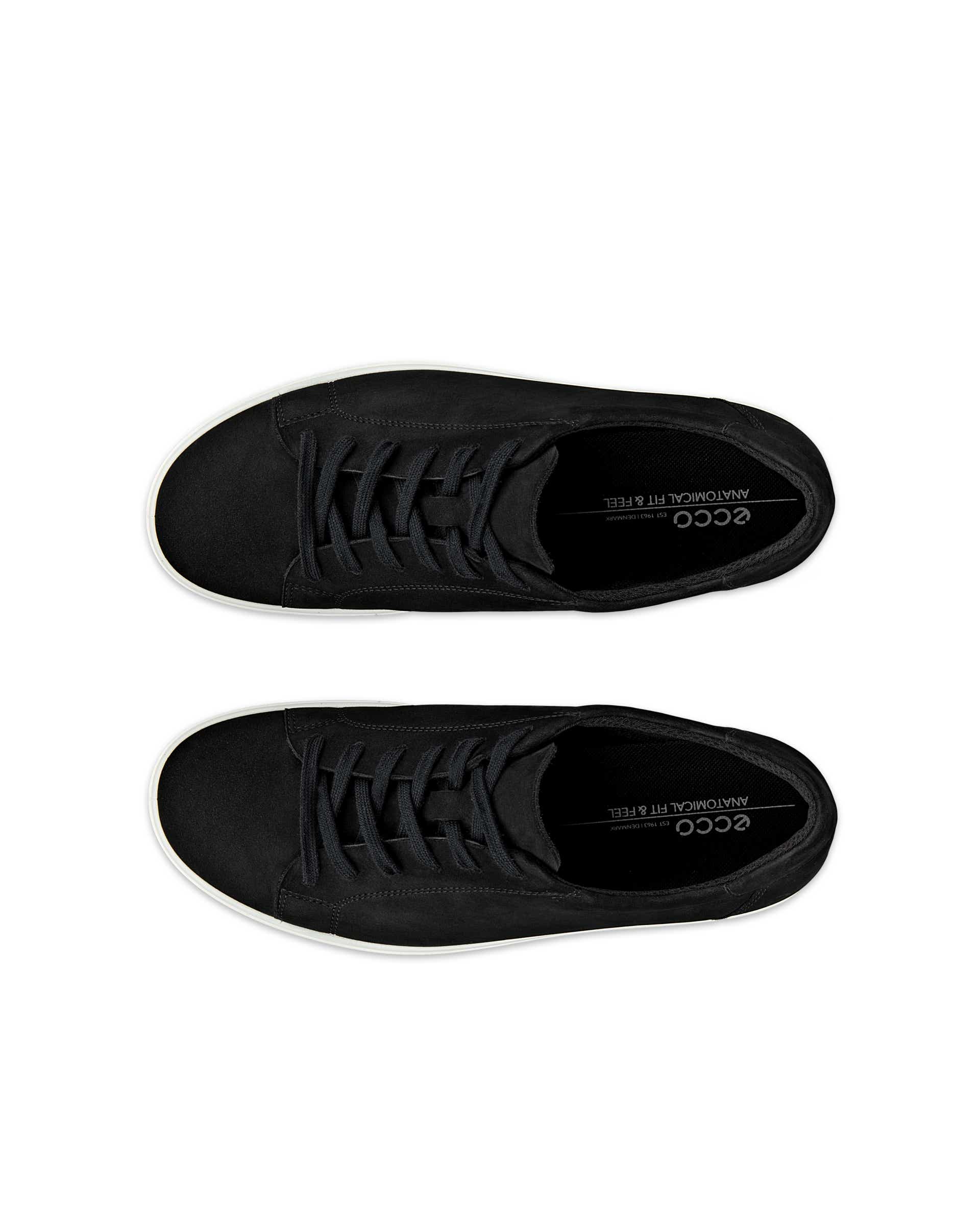 Zapatillas de nobuk ECCO® CLASSIC SNEAKER para mujer - Negro - Top left pair
