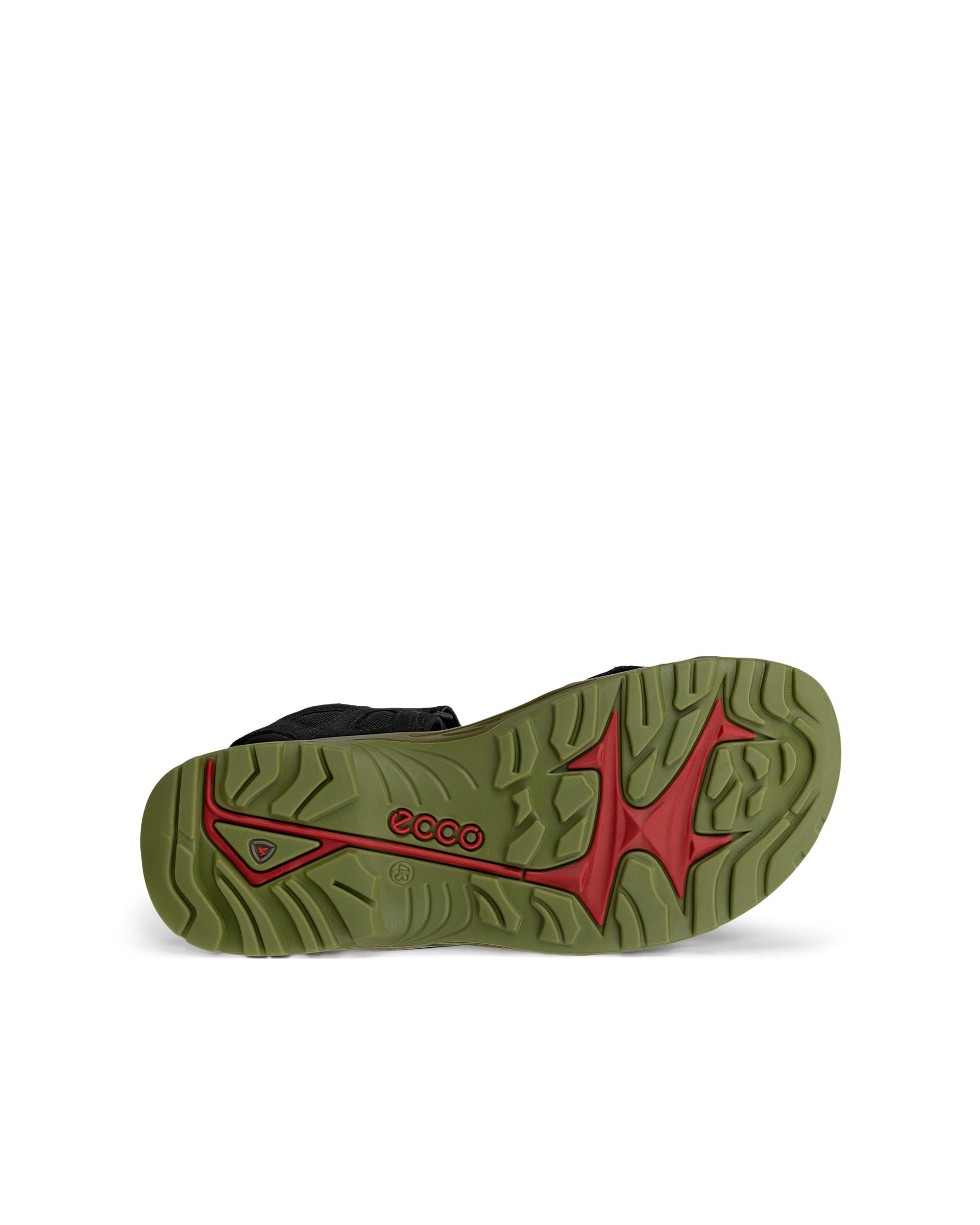 ECCO Offroad メンズ ヌバックハイキングサンダル - ブラック - Sole