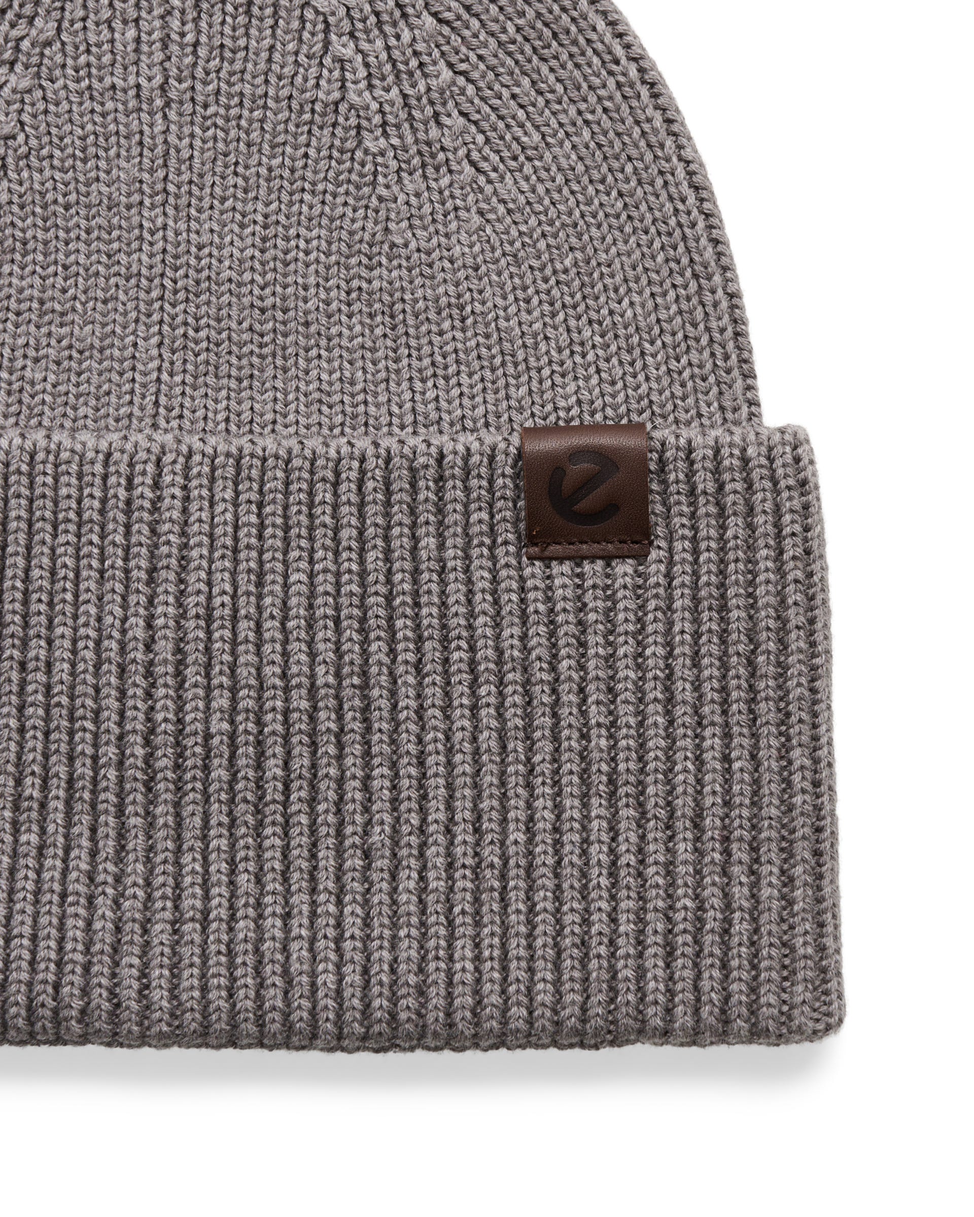 ECCO® MENS RIBBED BEANIE Herren Mütze - Grau - Main