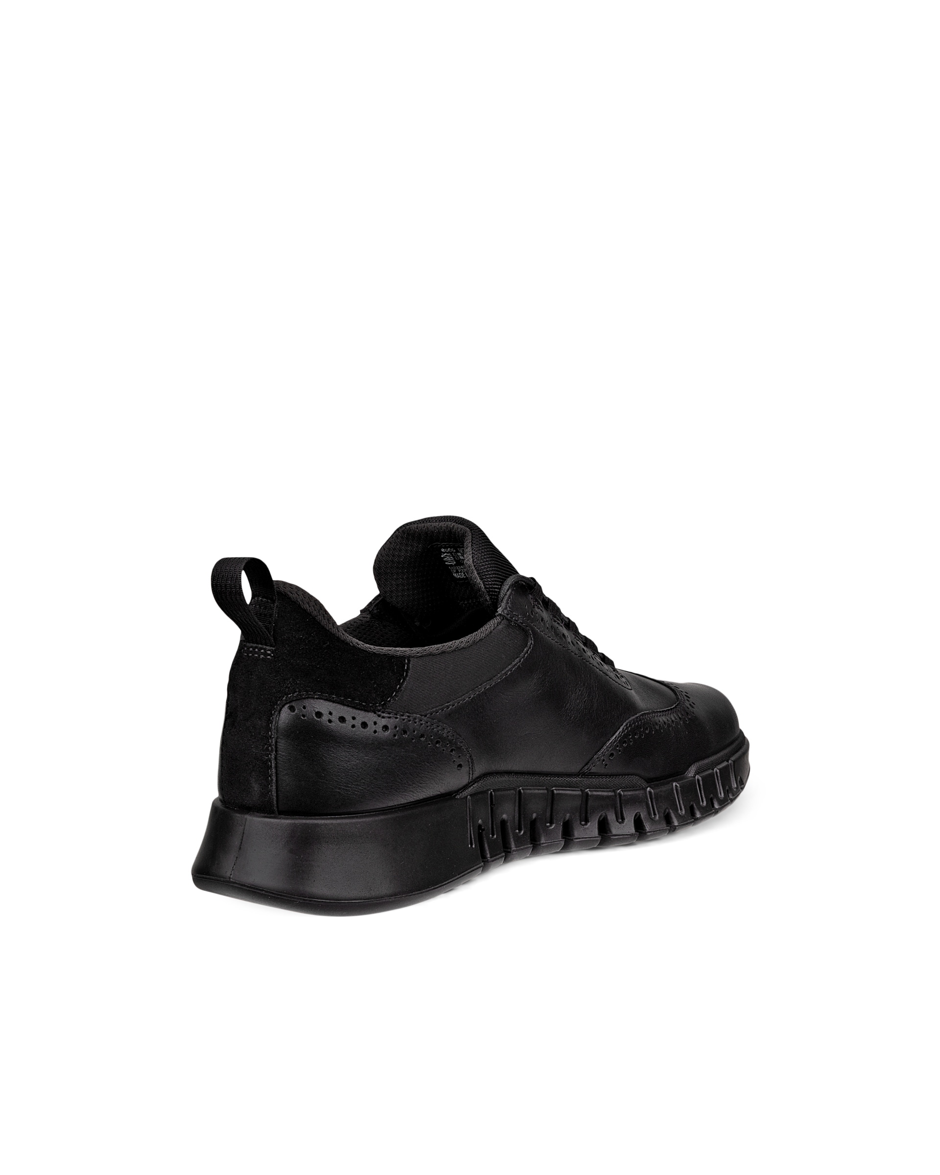 ECCO® GRUUV STUDIO muške kožne cipele Gore-Tex bez vezica - Crna - Back