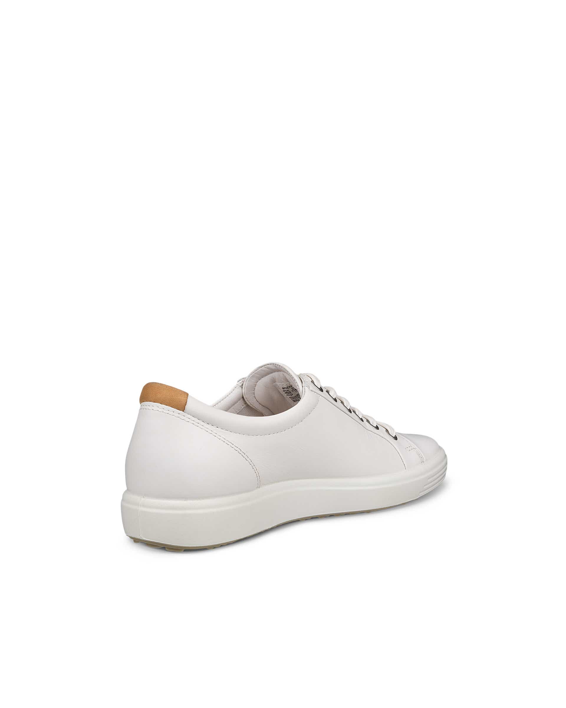 ECCO® Soft 7 baskets en cuir pour femme - Blanc - Back