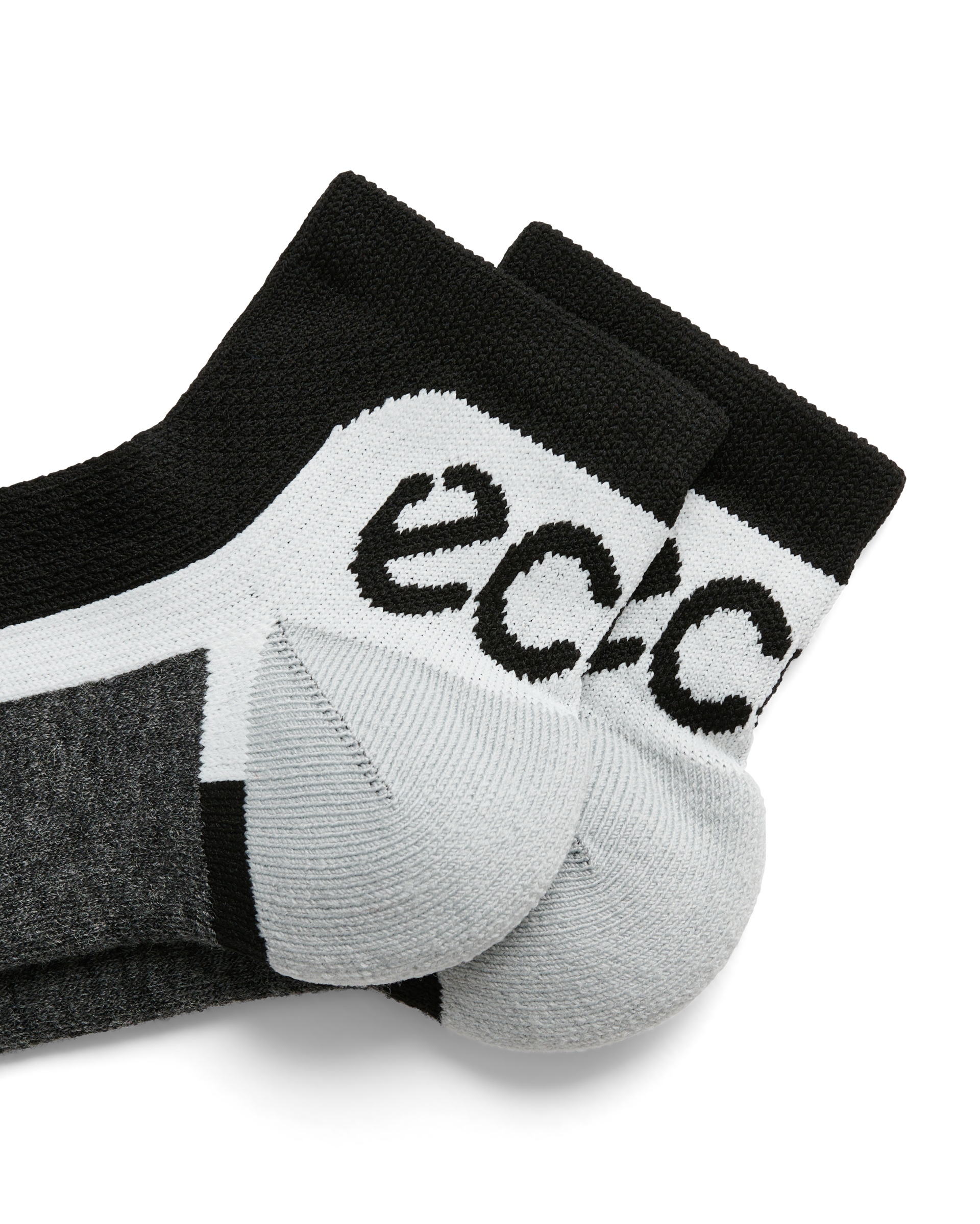 Unisex ECCOยฎ Tech Sporty Functional Ankle Socks - Black - Detail-1