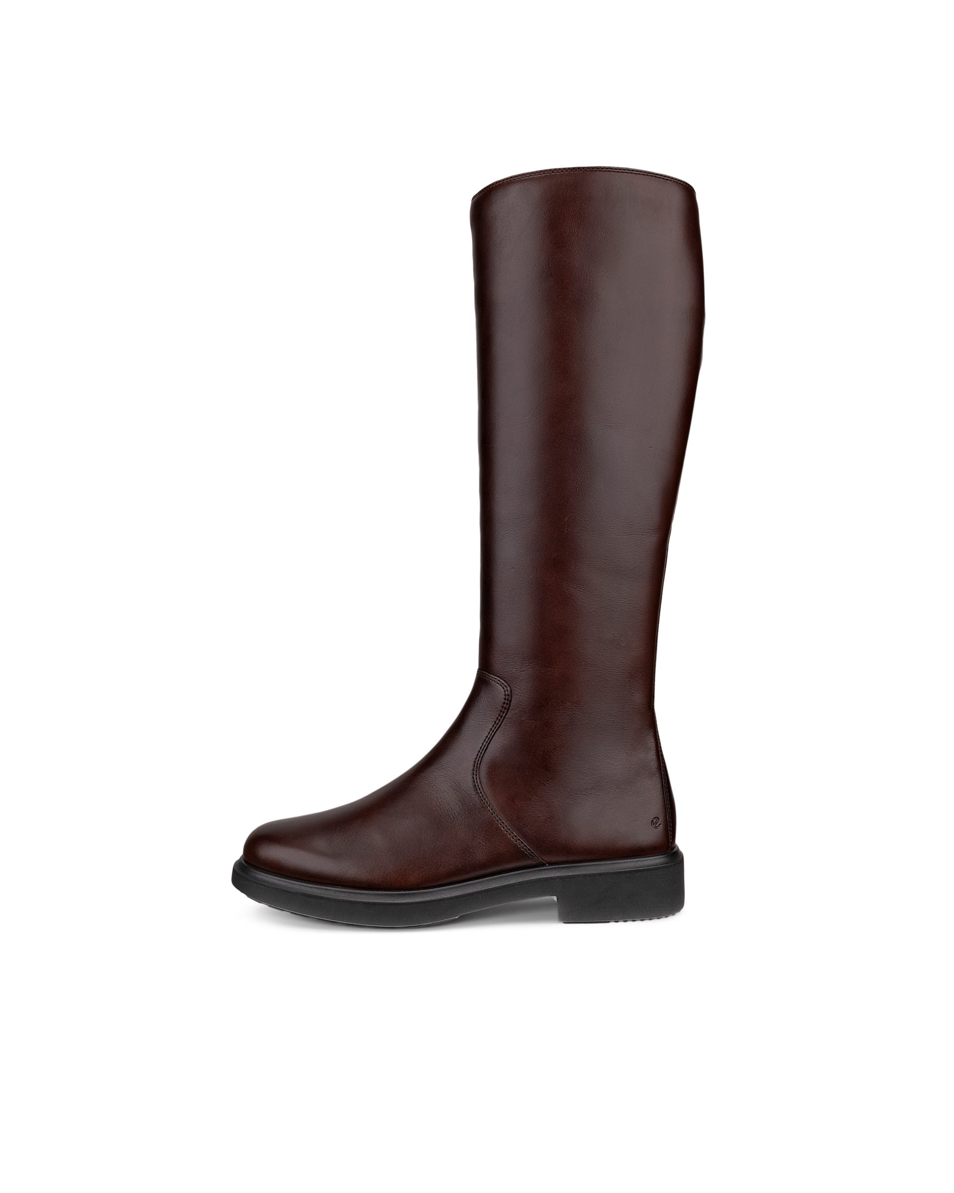 Women's ECCO® Metropole Amsterdam Leather High-Cut Boot - Brown - Outside