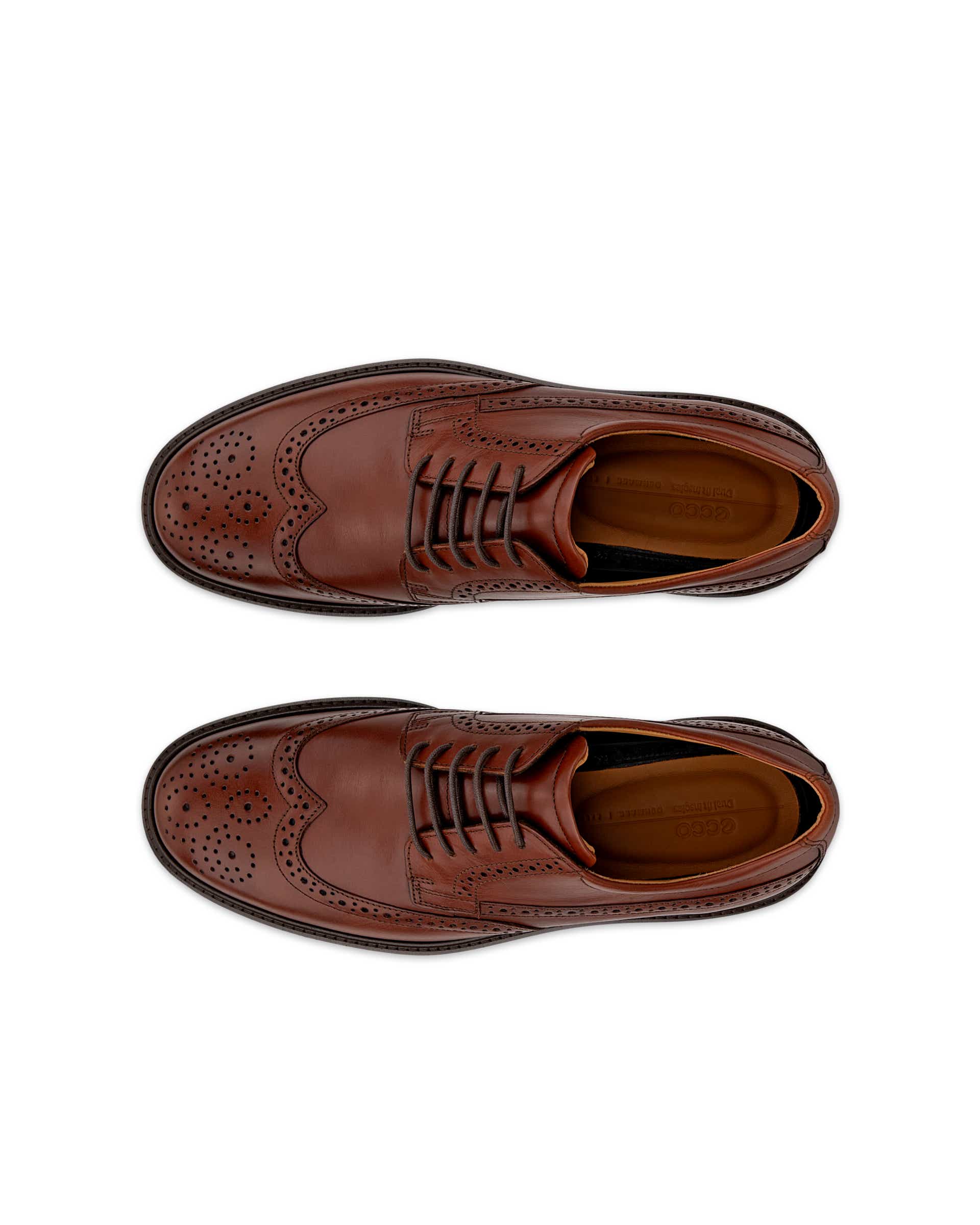 ECCO® Metropole London richelieu cuir pour homme - Brun - Top left pair