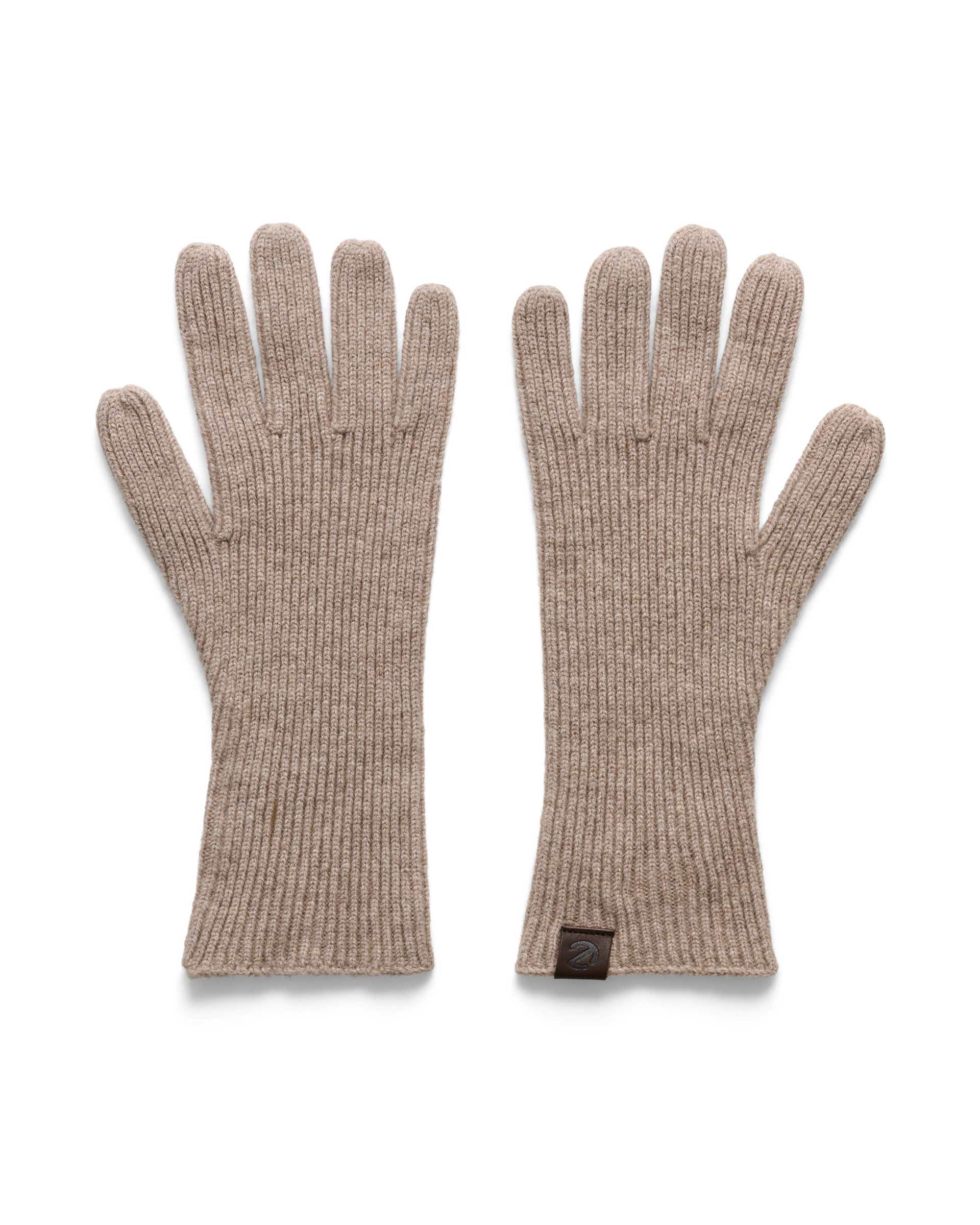 Women's ECCO® Classic Textile Gloves - Brown - Main