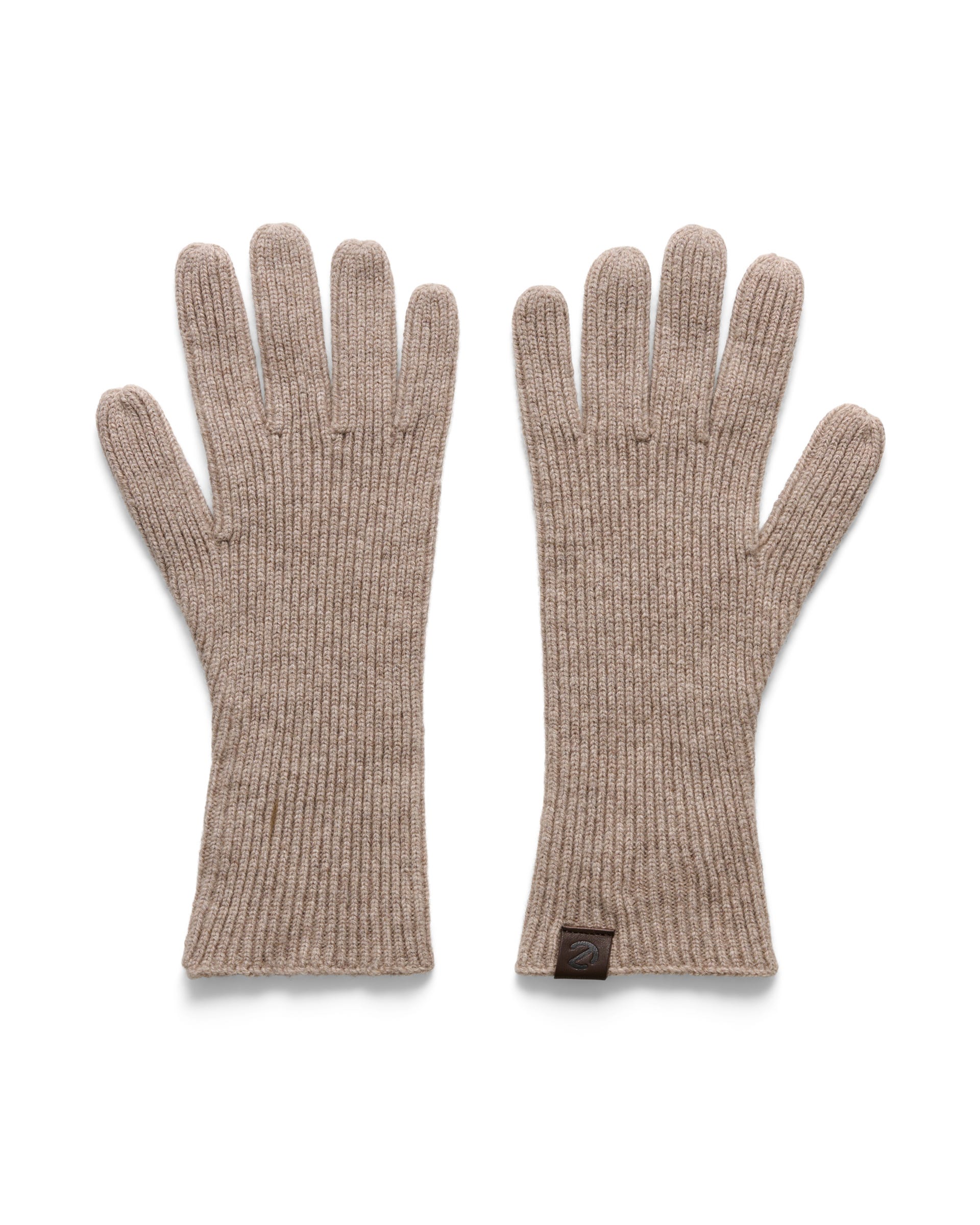Women's ECCO® Classic Textile Gloves - Brown - Main