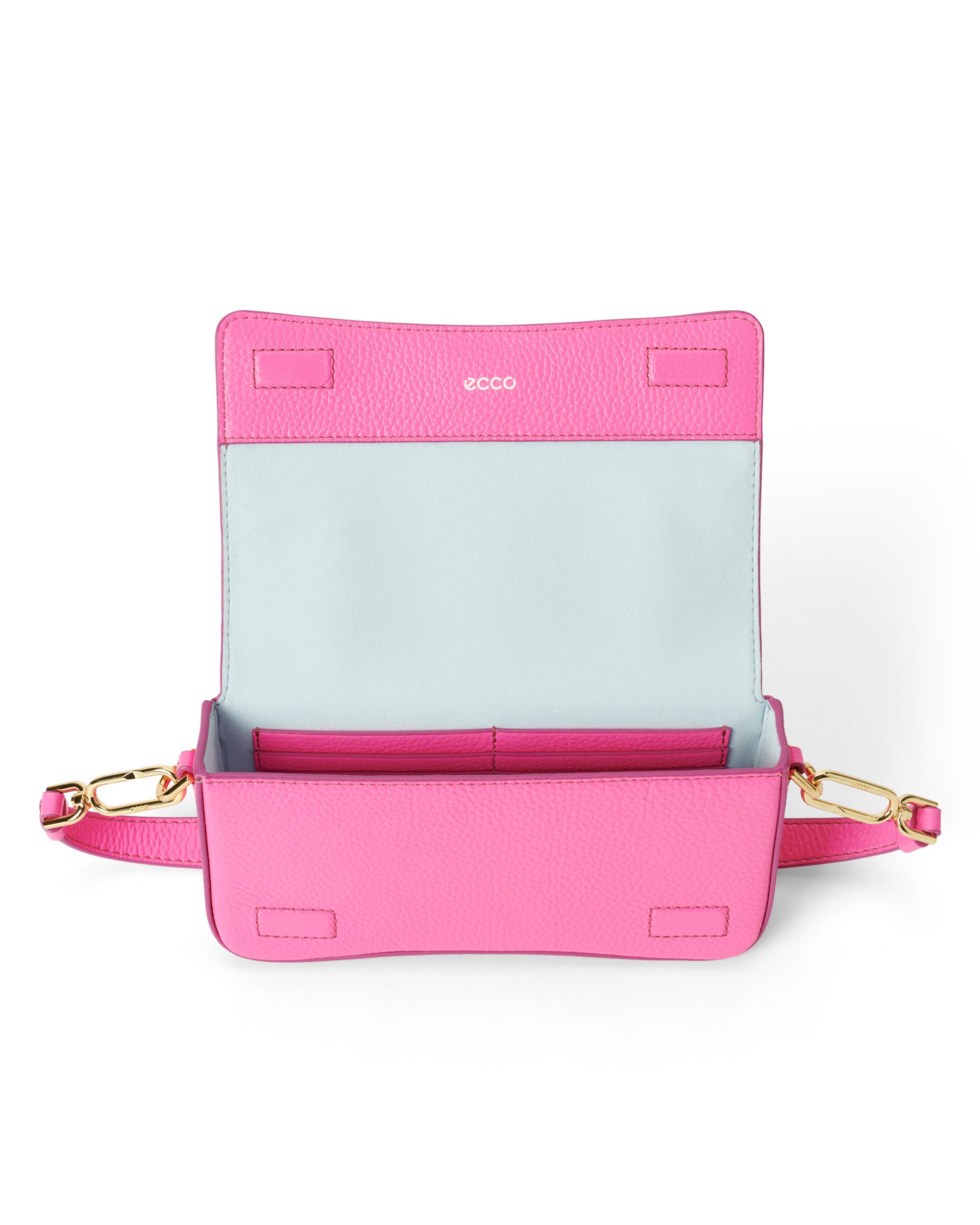 ECCO® Pinch Bag Umhängetasche aus Leder - Rosa - Inside