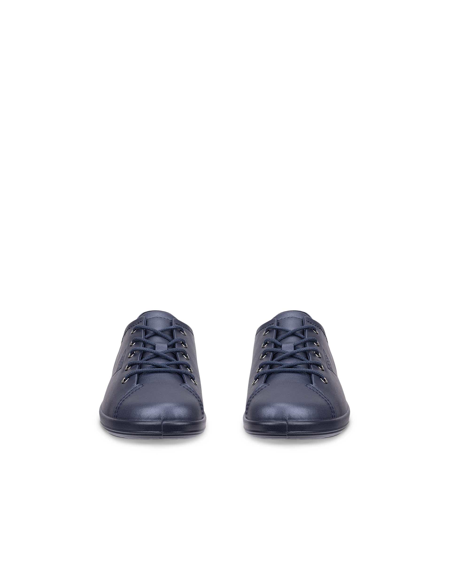 ECCO® SOFT 2.0 Damen Lederschnürschuh - Blau - Front pair