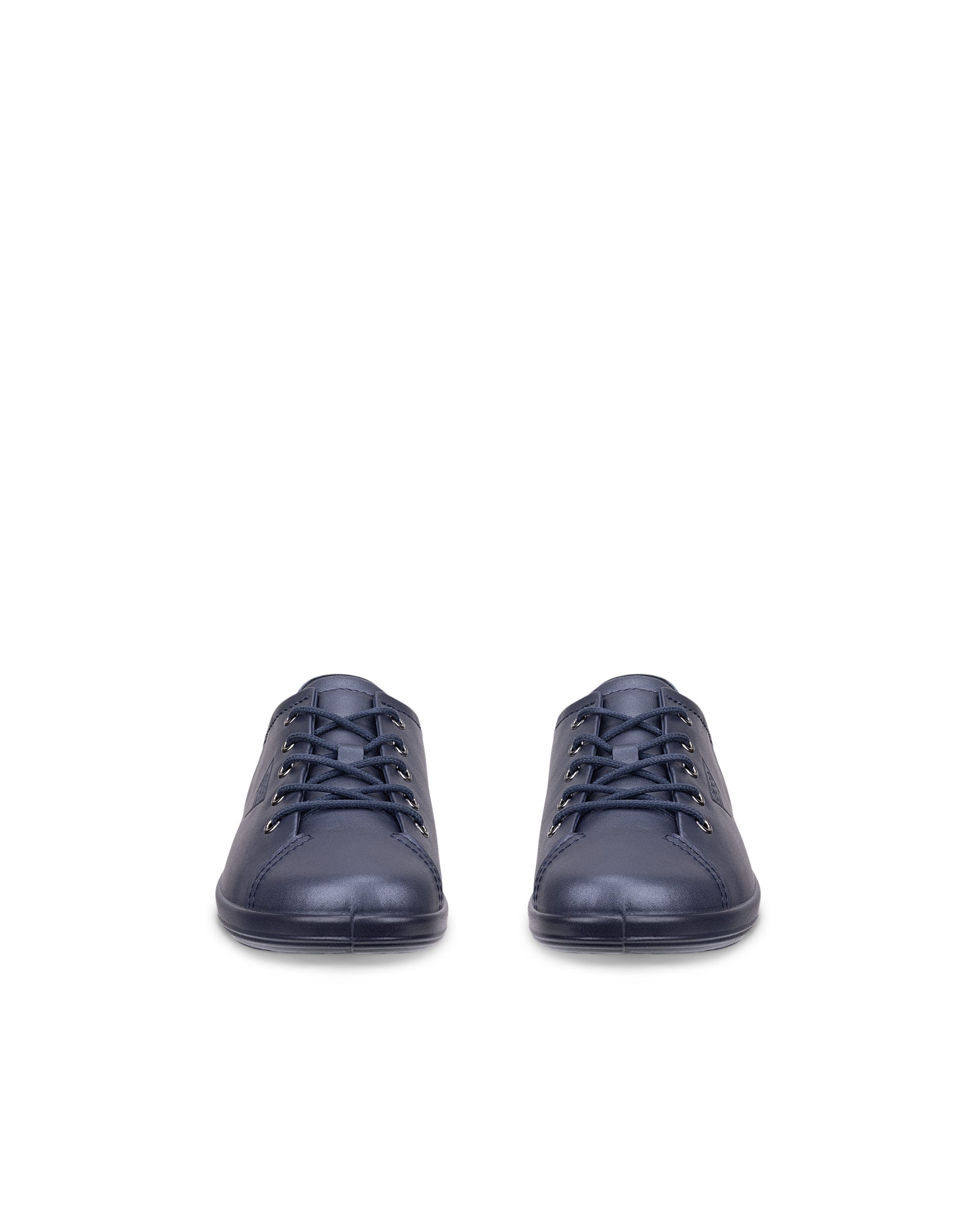 ECCO® SOFT 2.0 Damen Lederschnürschuh - Blau - Front pair