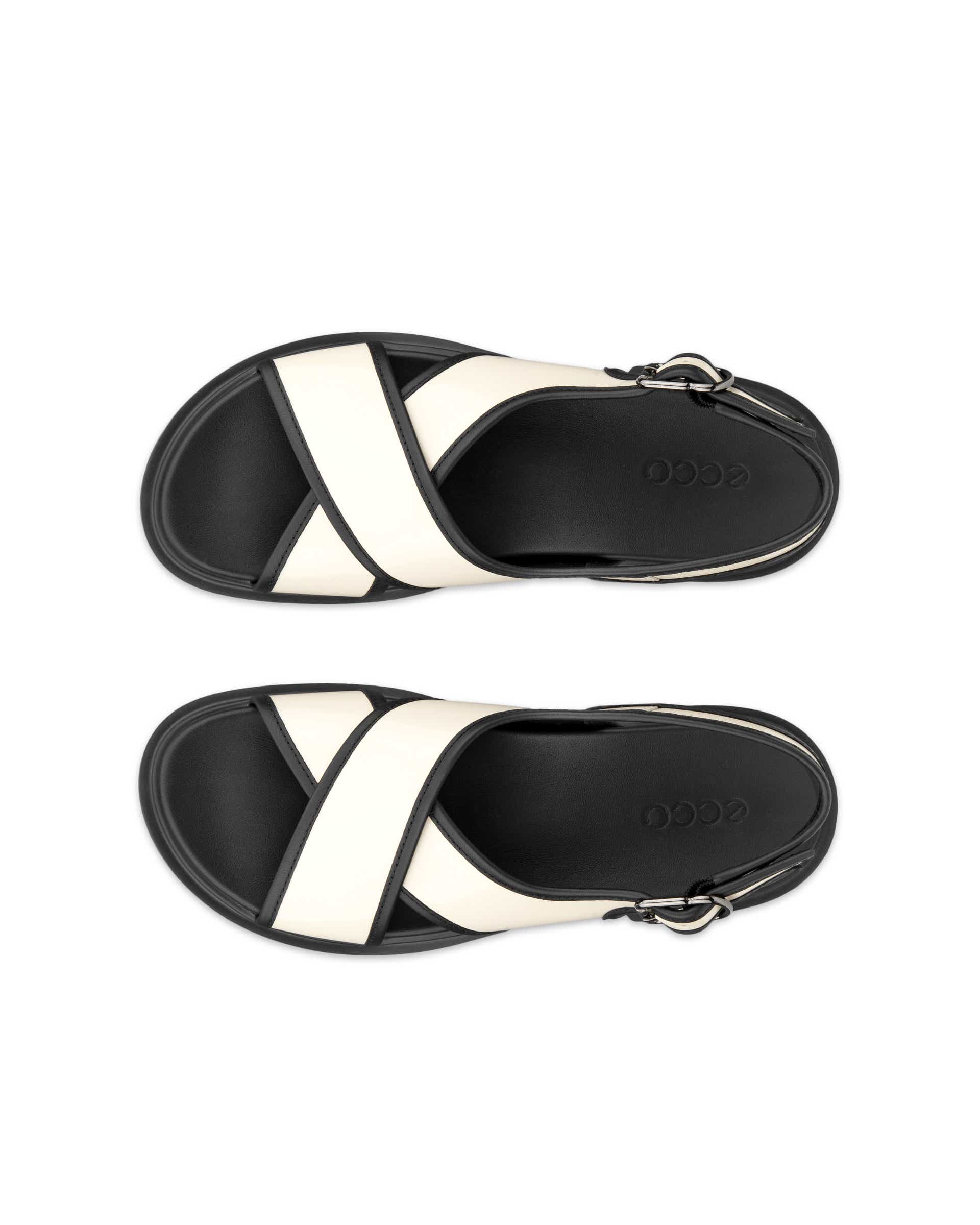 ECCO® METROPOLE SEOUL női bőrszandál - Bézs - Top left pair