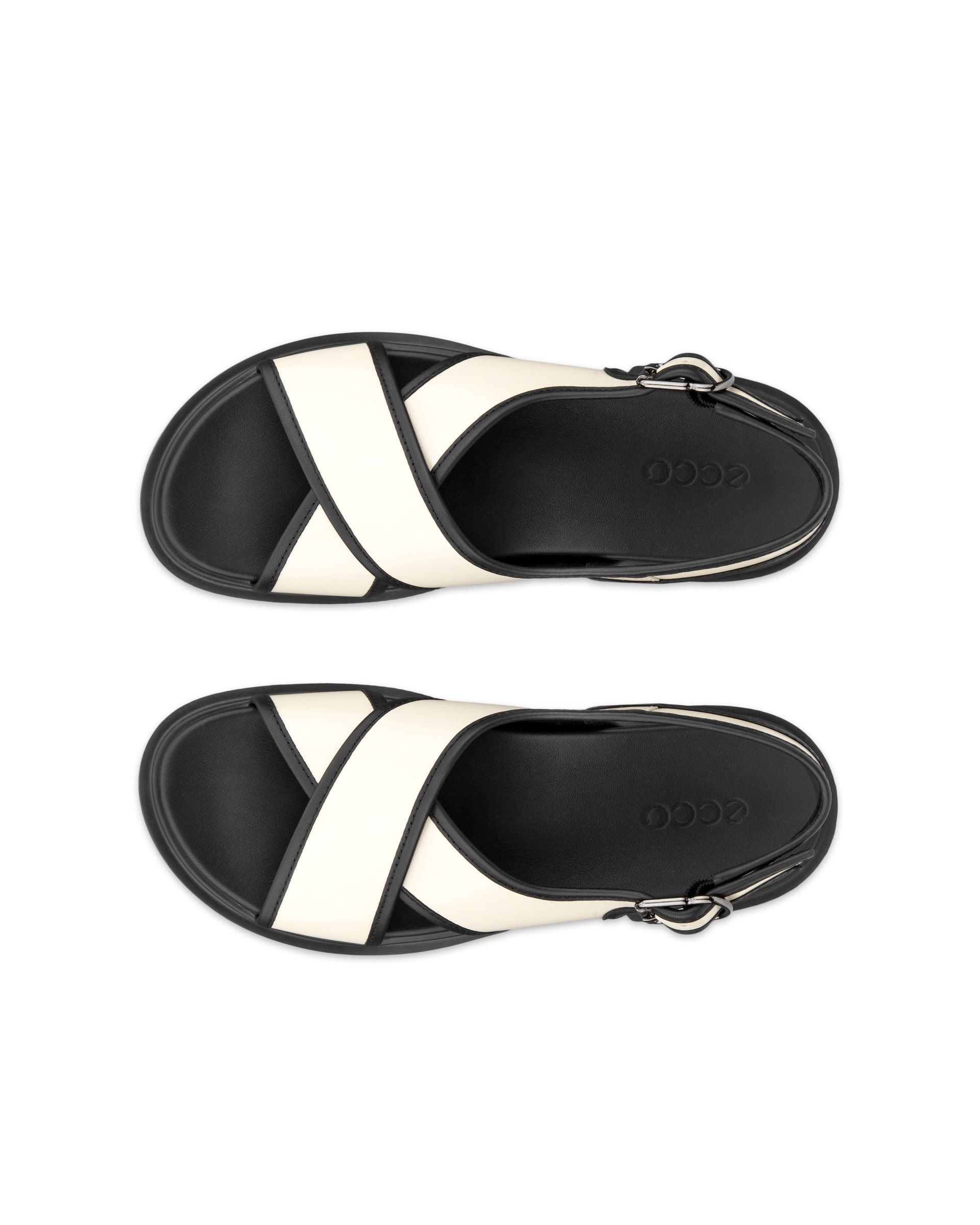ECCO® METROPOLE SEOUL női bőrszandál - Bézs - Top left pair