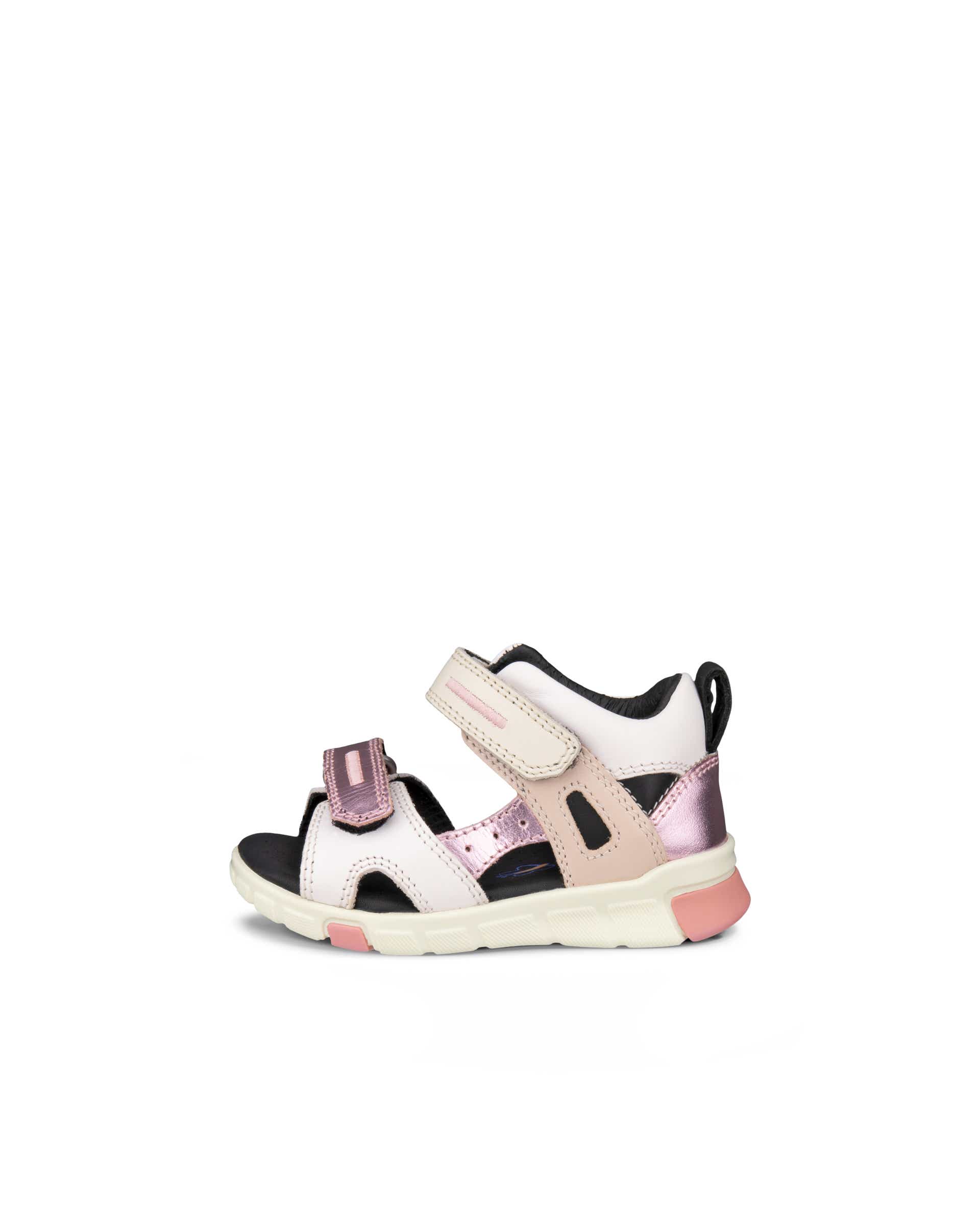 Dětské kožené sandály ECCO® Mini Stride - Růžová - Outside