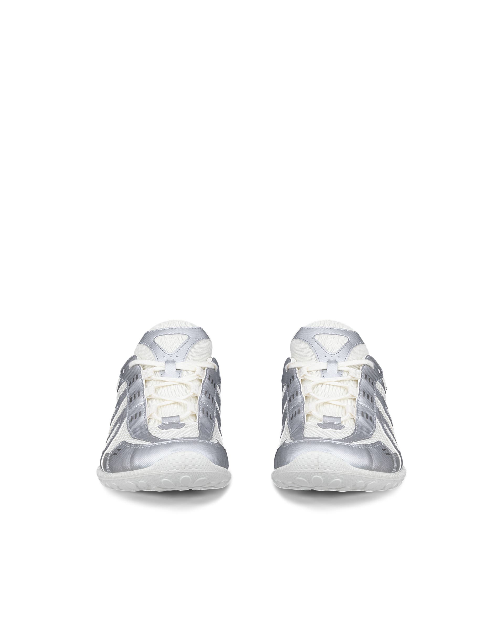 Women's ECCO® BIOM LITE Textile Outdoor Trainer - Silver - Front pair
