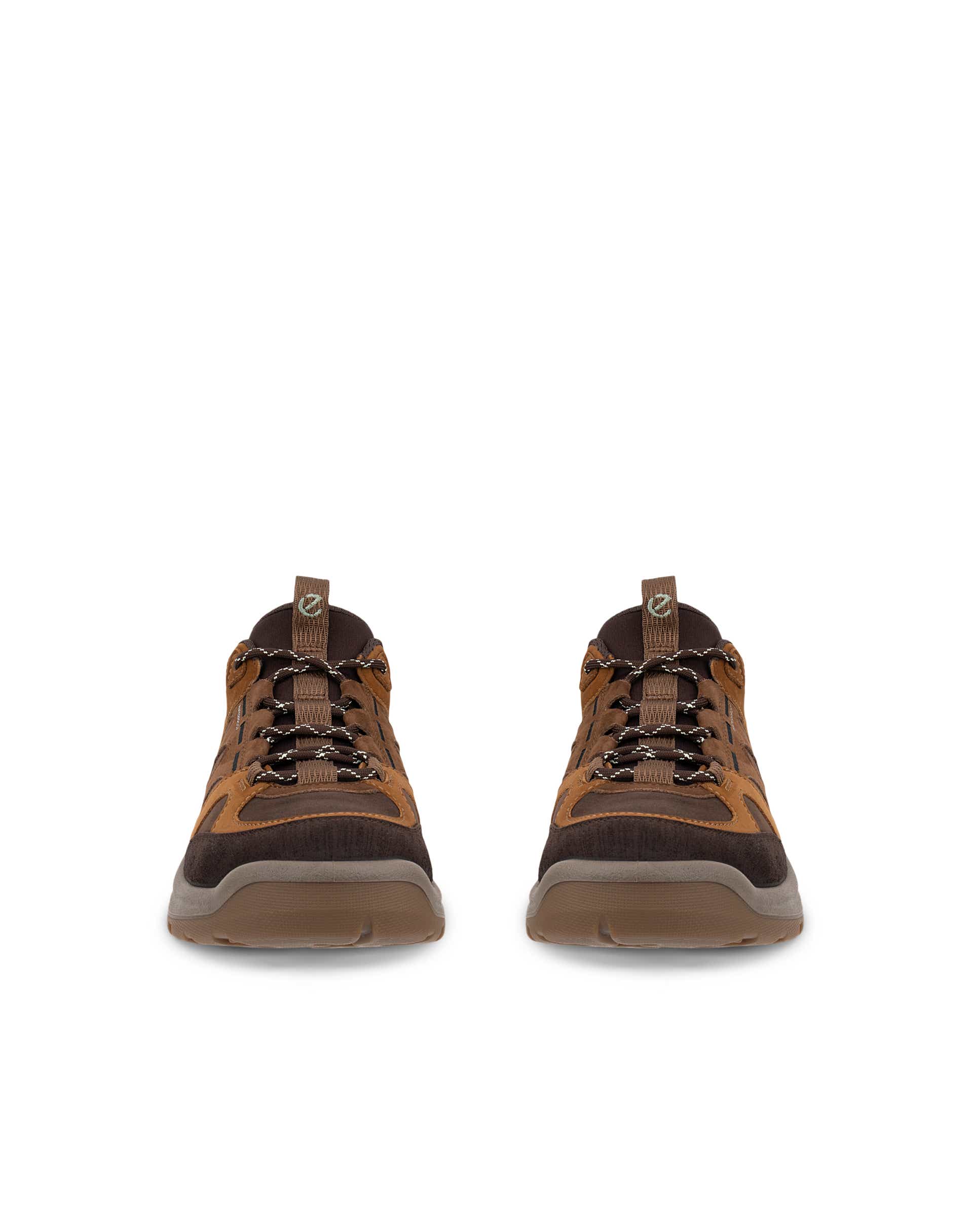 Women's ECCO® OFFROAD Nubuck Outdoor Waterproof Shoe - Brown - Front pair