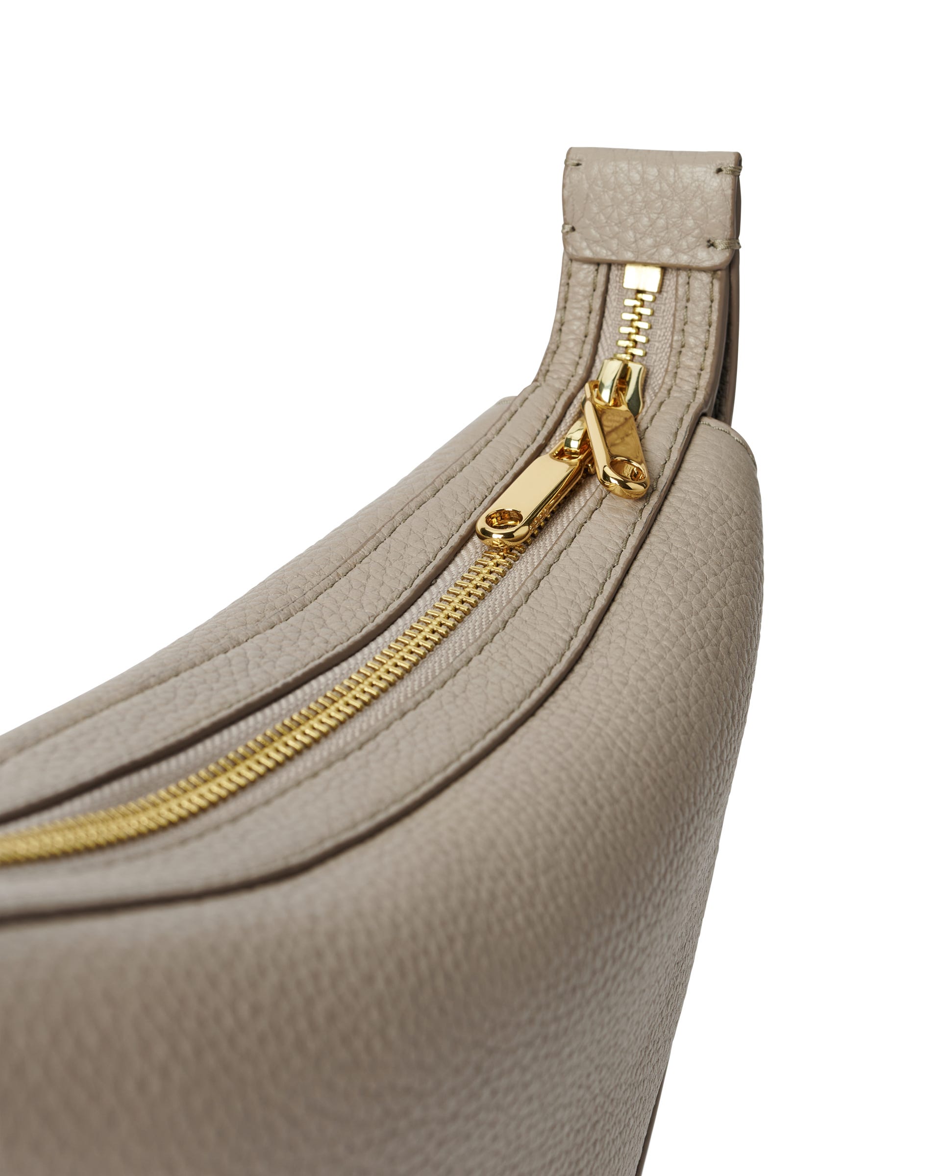 ECCO® Small Fortune Leather Crossbody Bag - Beige - Detail-1