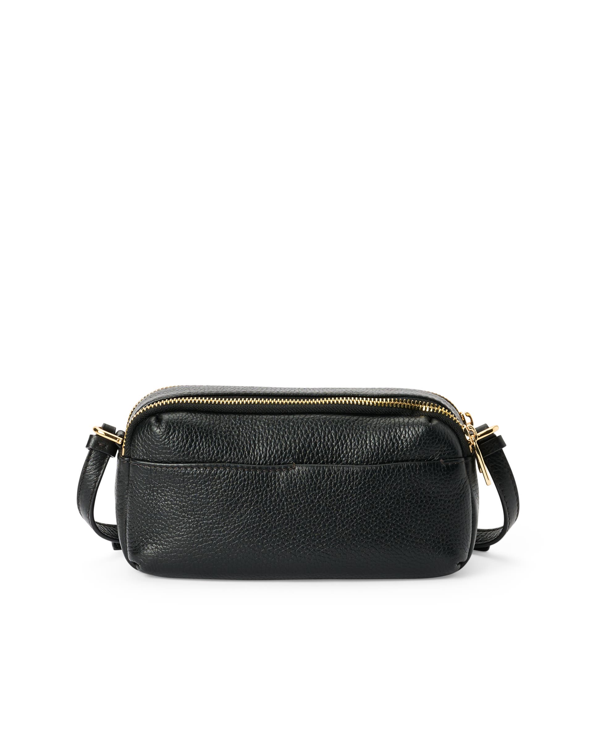 ECCO® Leather Curve Camera Bag - Black - Back
