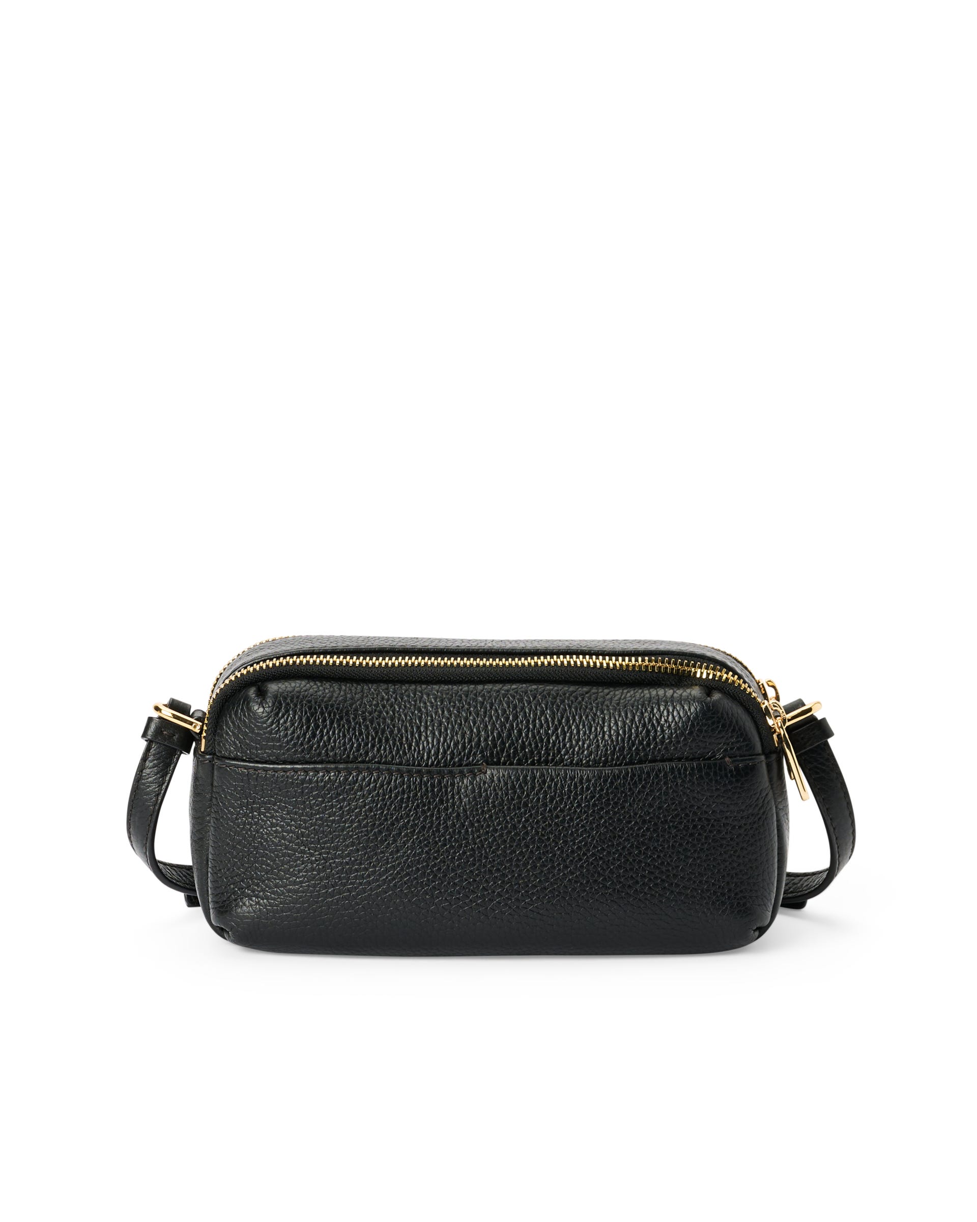 ECCO® Leather Curve Camera Bag - Black - Back