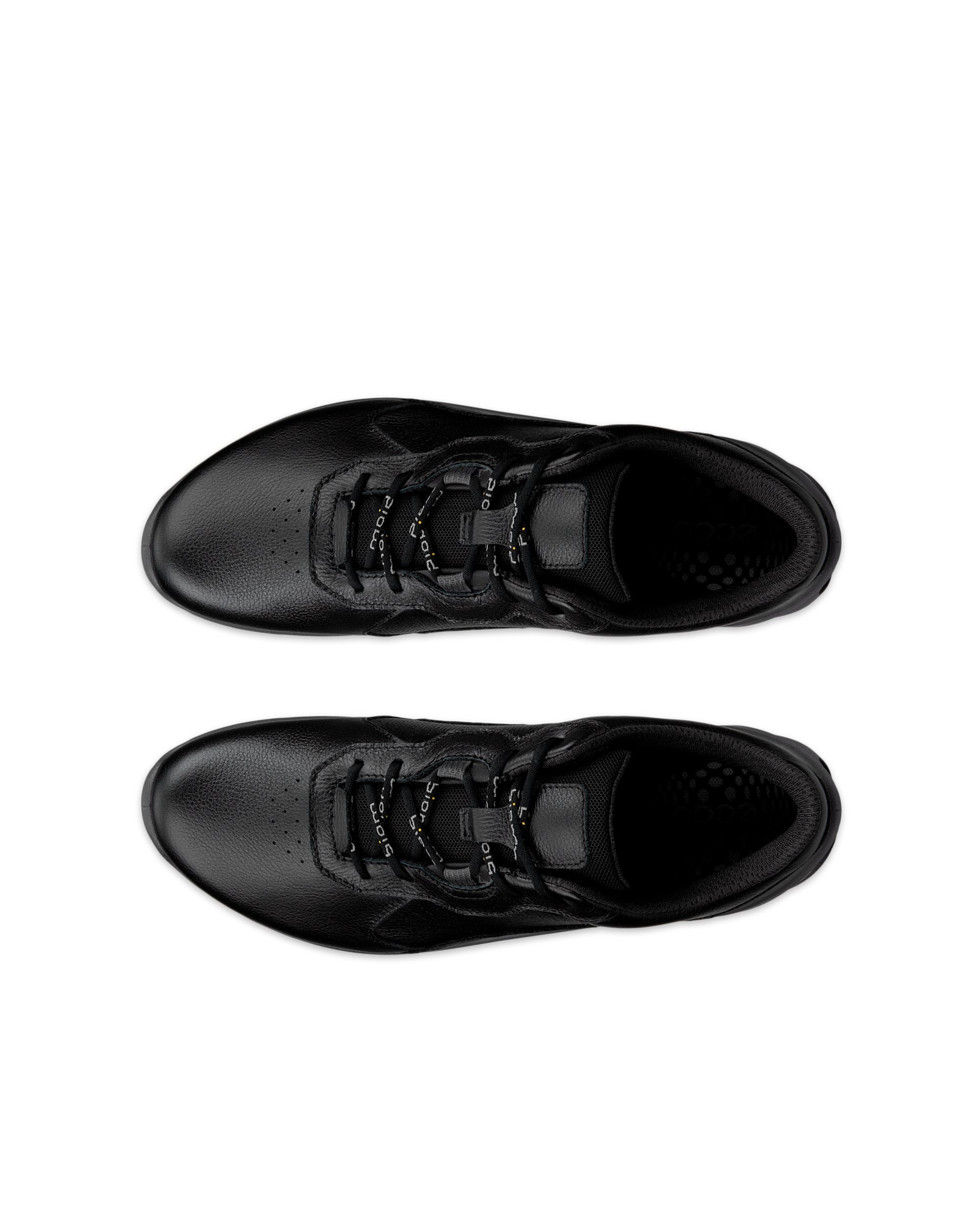 Women's ECCO® Biom Energi Leather Outdoor Sneaker - Black - Top left pair