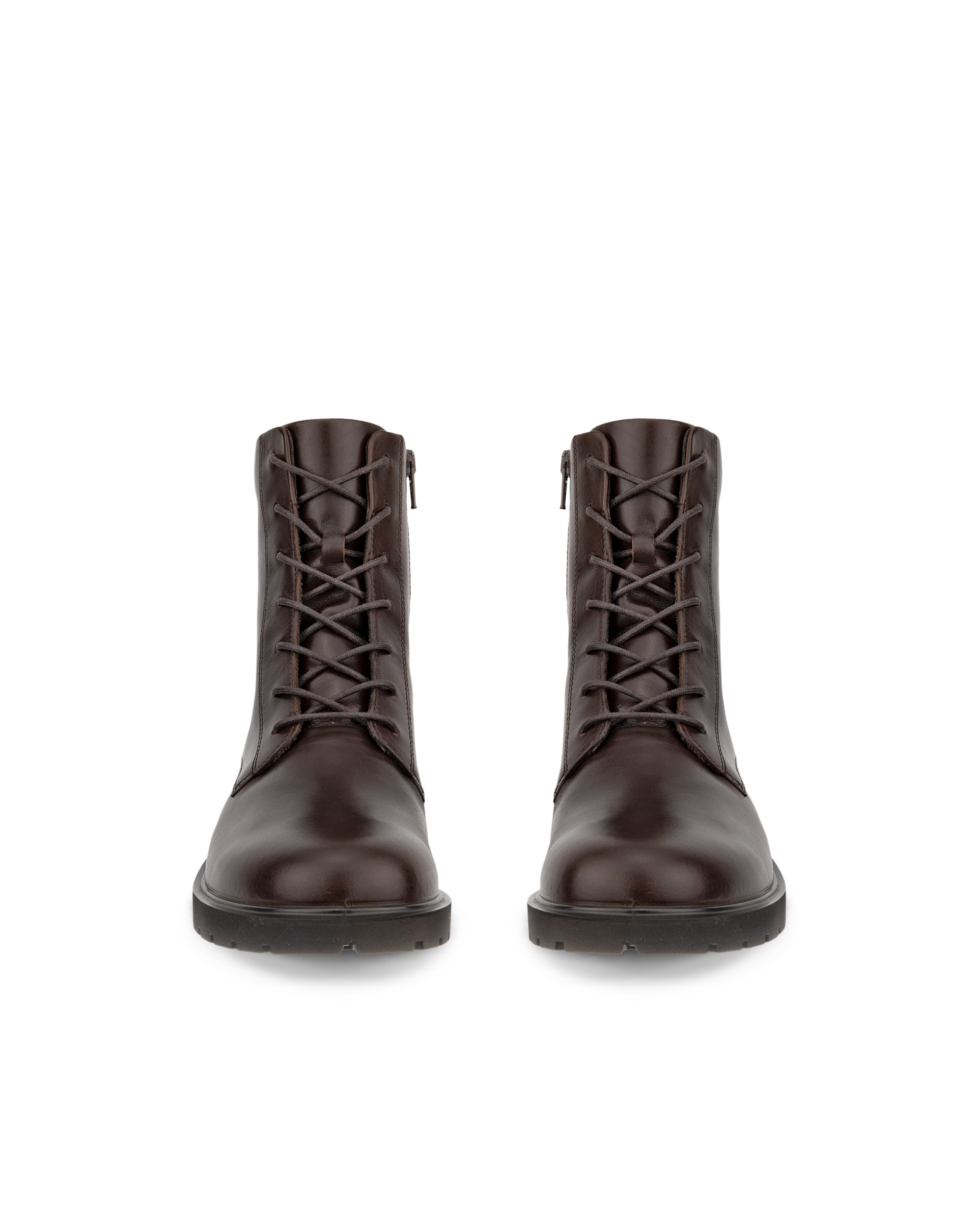 ECCO® METROPOLE VIENNA dames leren veterlaars - Bruin - Front pair