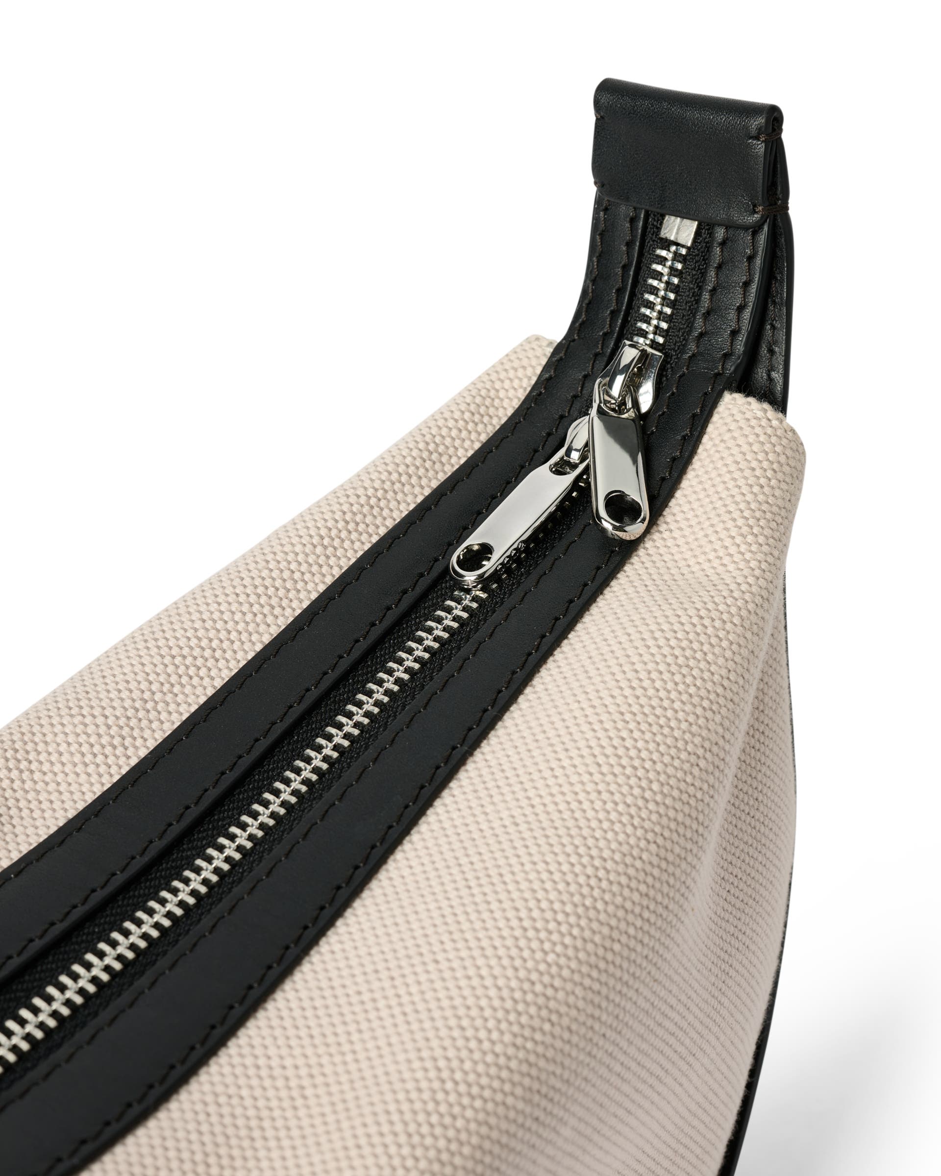 ECCO® Fortune Medium Canvas Leather Crossbody Bag - Beige - Detail-1