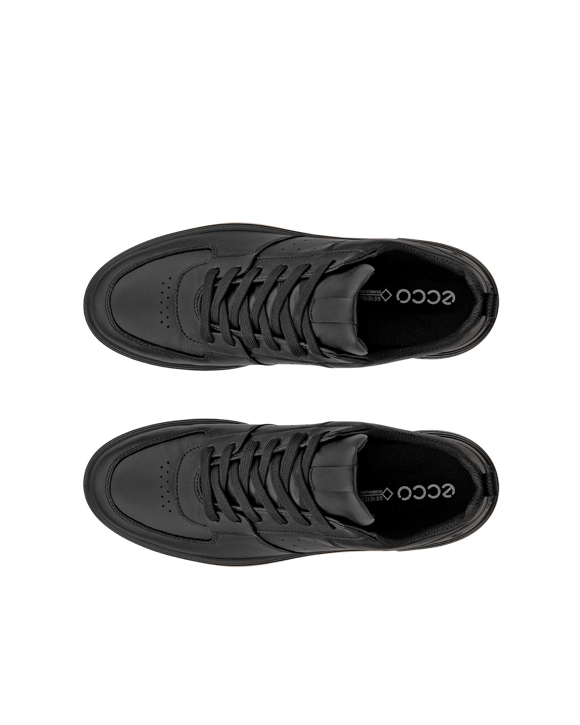 ECCO® Street 720 baskets en cuir Gore-Tex pour femme - Noir - Top left pair