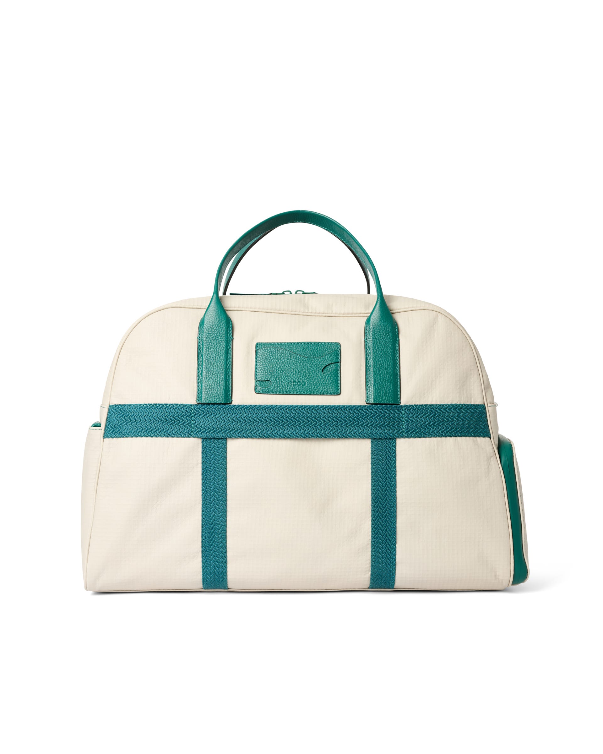 ECCO® Golf Zefer Leather Boston Bag - Beige - Back