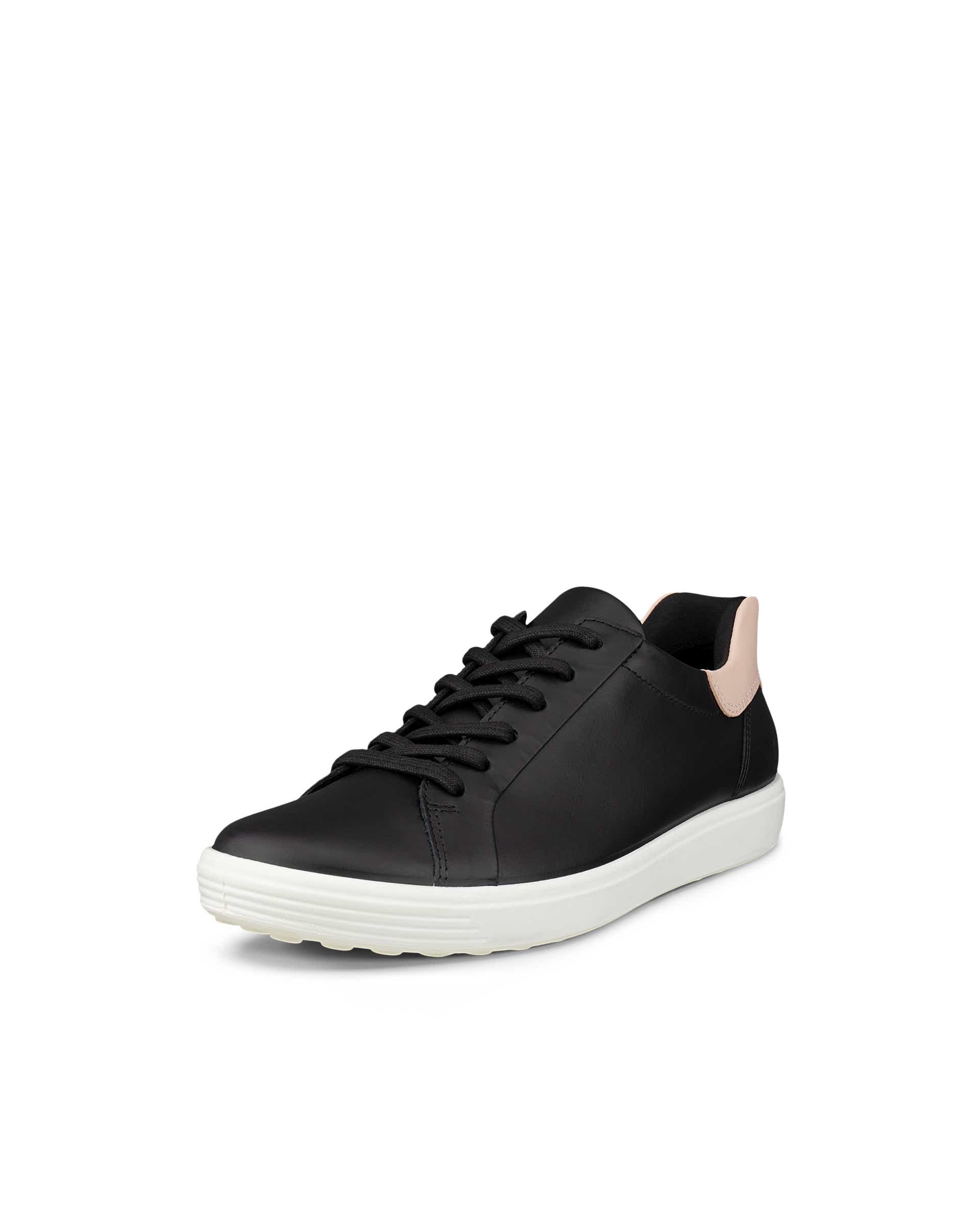 ECCO® Soft 7 Damen Ledersneaker - Schwarz - Main