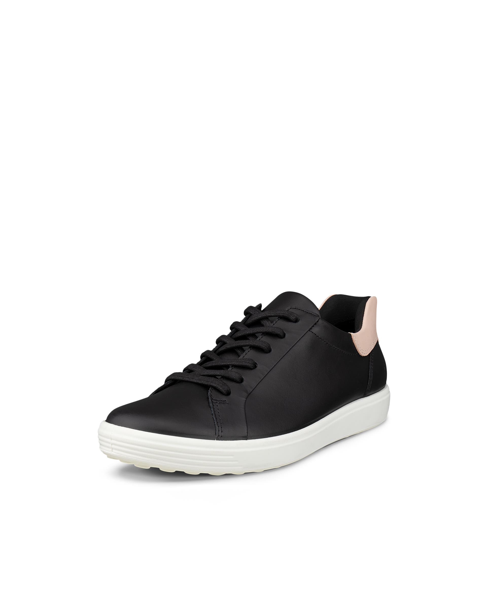 ECCO® Soft 7 Damen Ledersneaker - Schwarz - Main