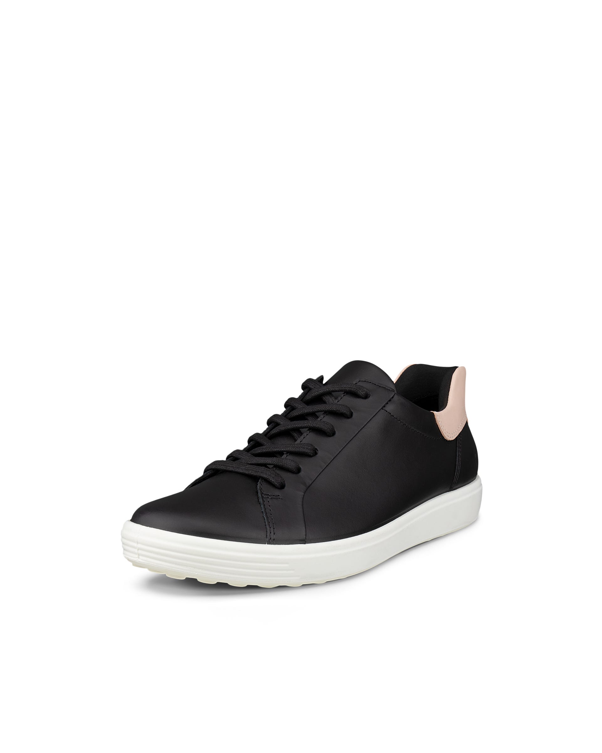 ECCO® Soft 7 Damen Ledersneaker - Schwarz - Main