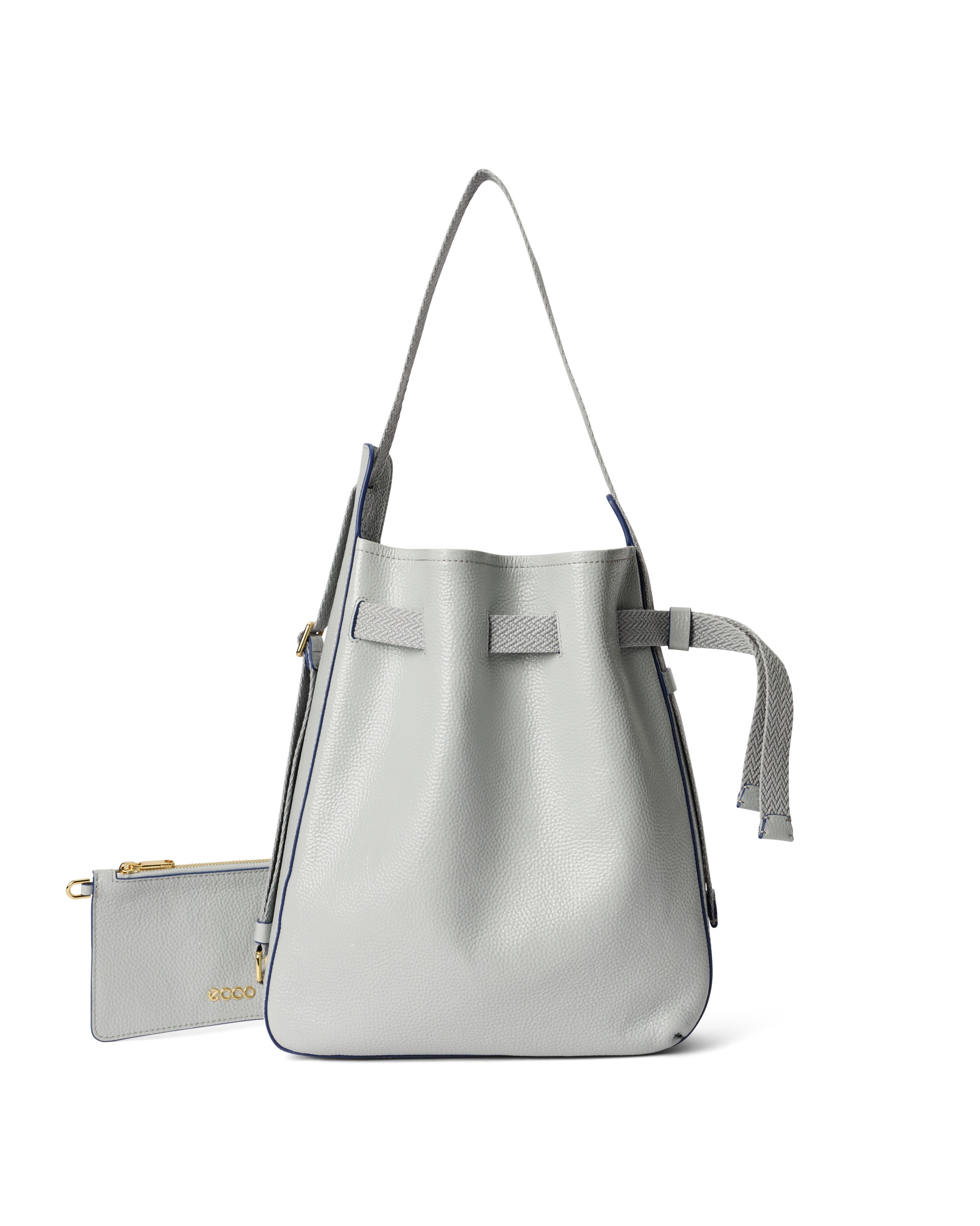 ECCO Sail Medium レザーショルダーバッグ - グレー - Main
