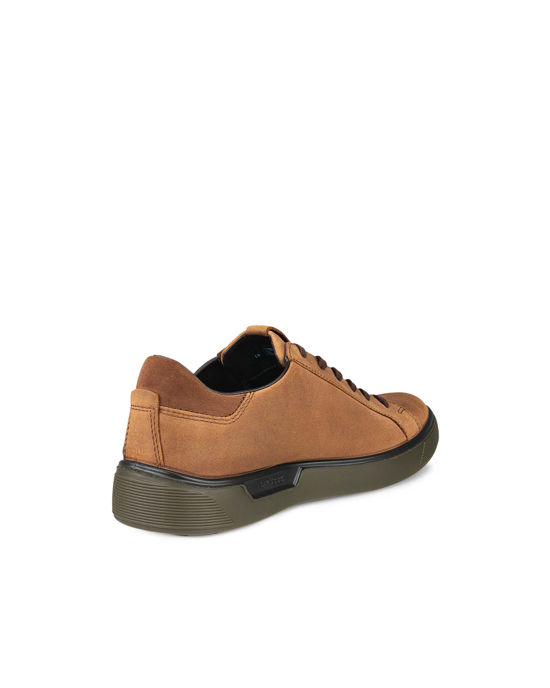 ECCO Men's Street Tray Waterproof Sneaker - Brown - Back